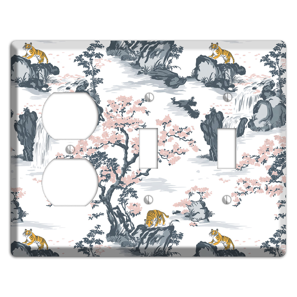 Tiger's Mountain Vigil Duplex / 2 Toggle Wallplate