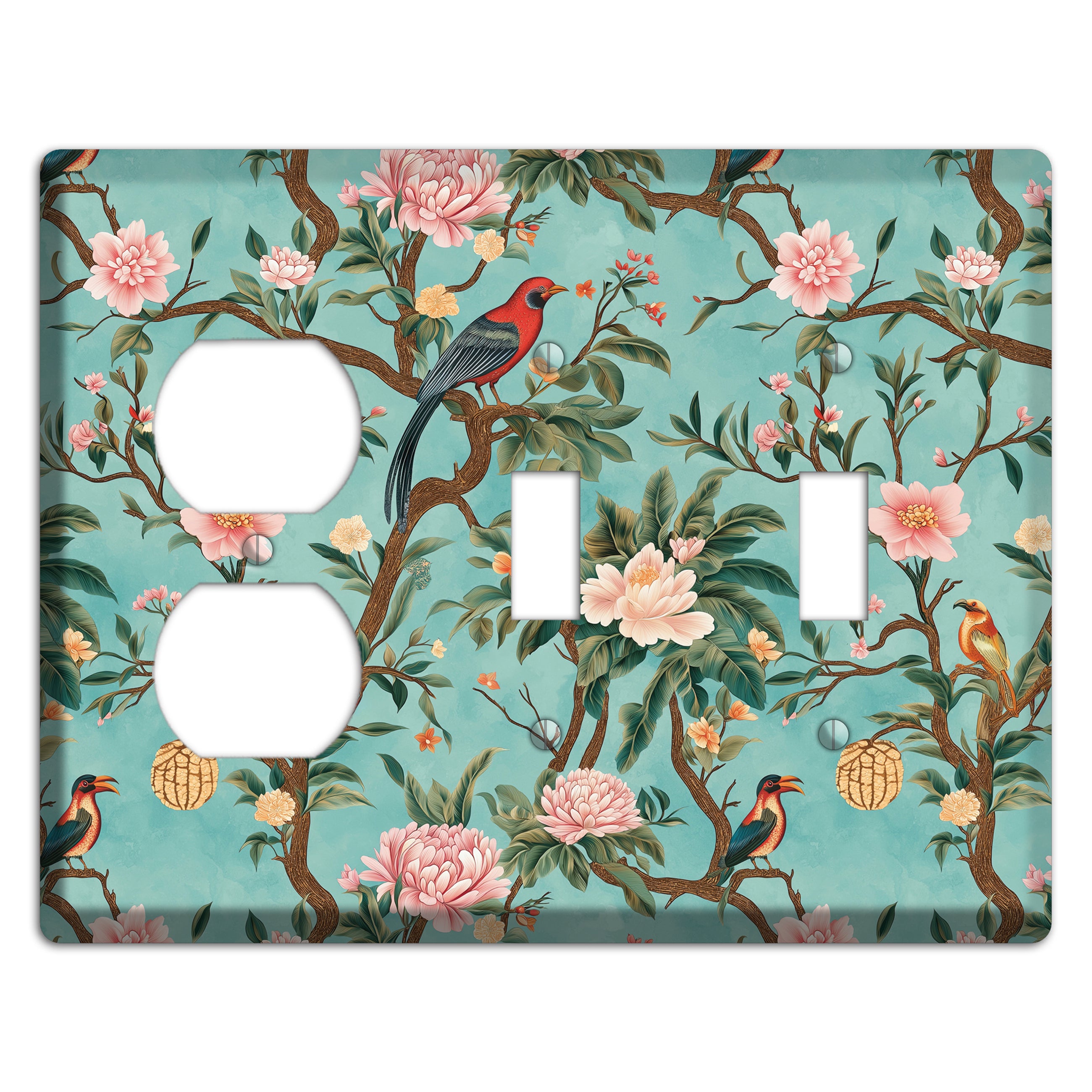 Jade Garden Reverie Duplex / 2 Toggle Wallplate