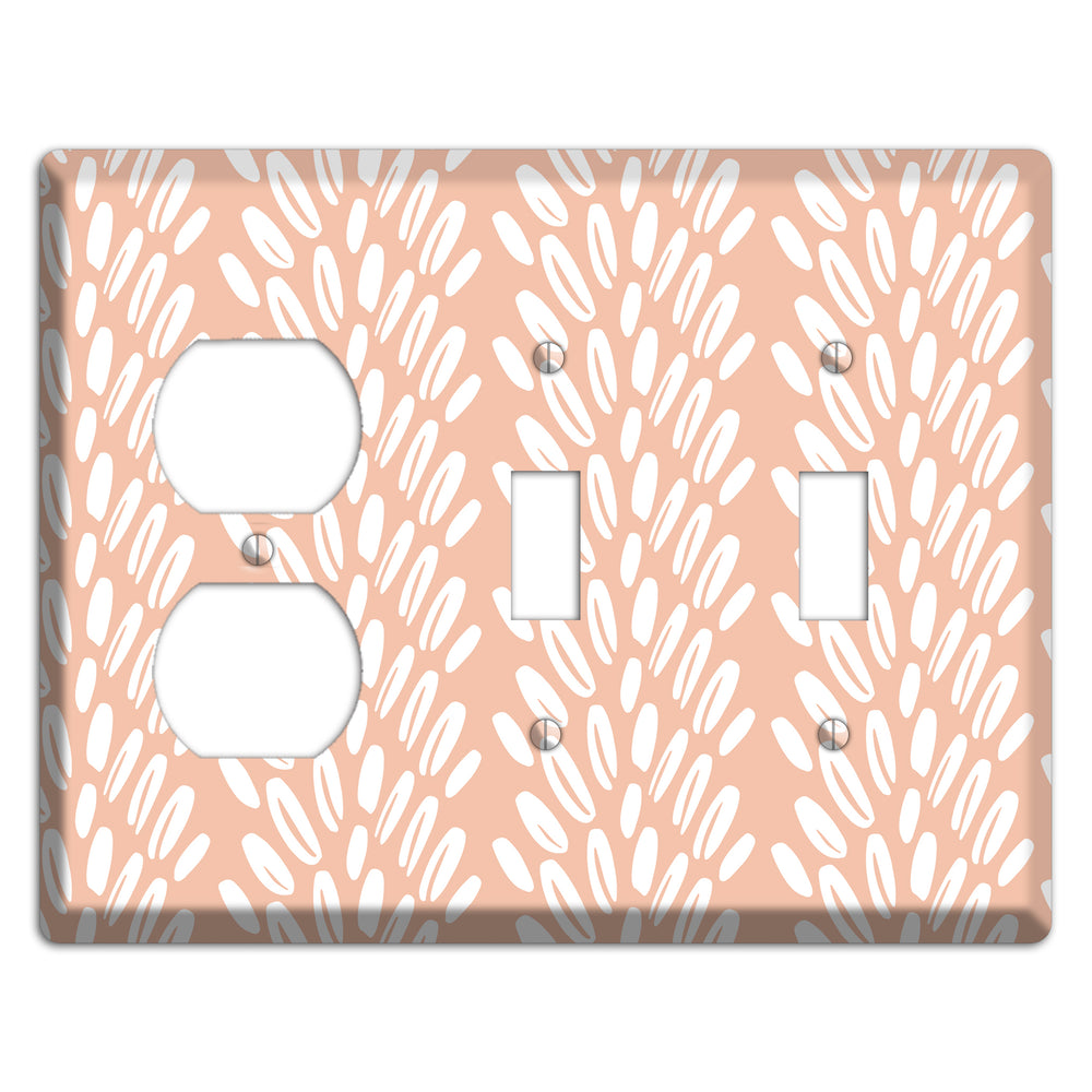 Harvest Plume Rise Duplex / 2 Toggle Wallplate