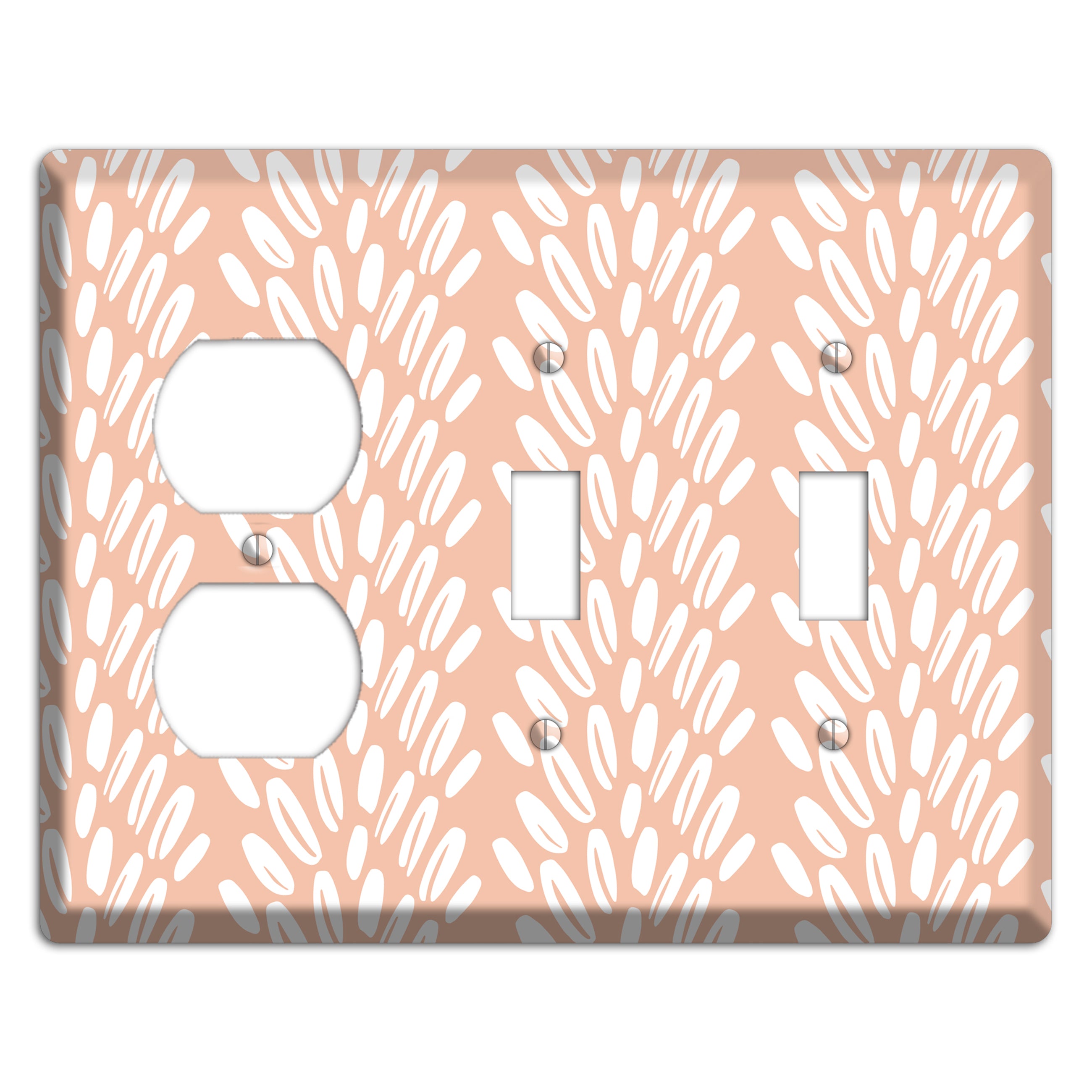 Harvest Plume Rise Duplex / 2 Toggle Wallplate