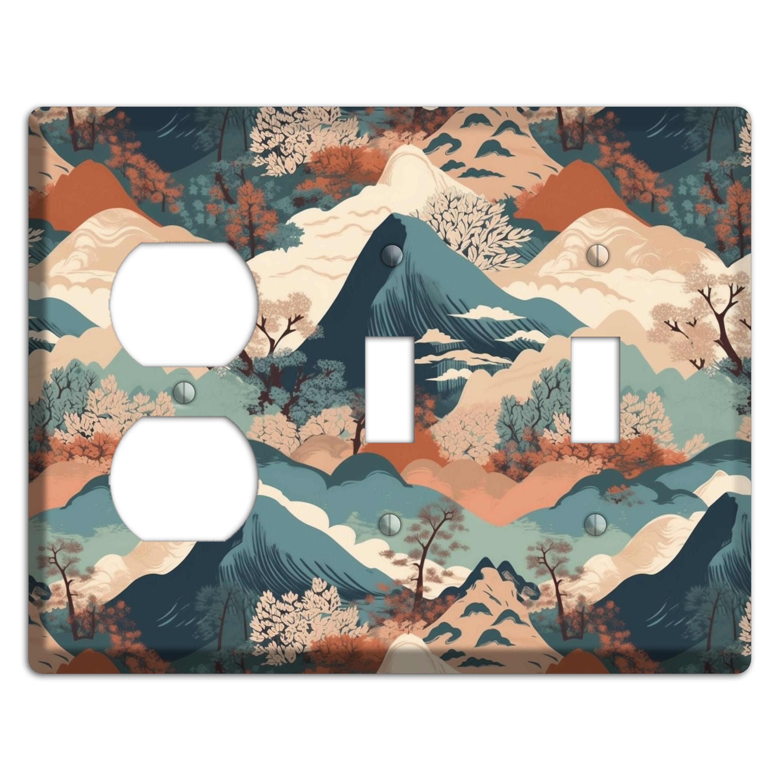 Mountain Reverie Duplex / 2 Toggle Wallplate