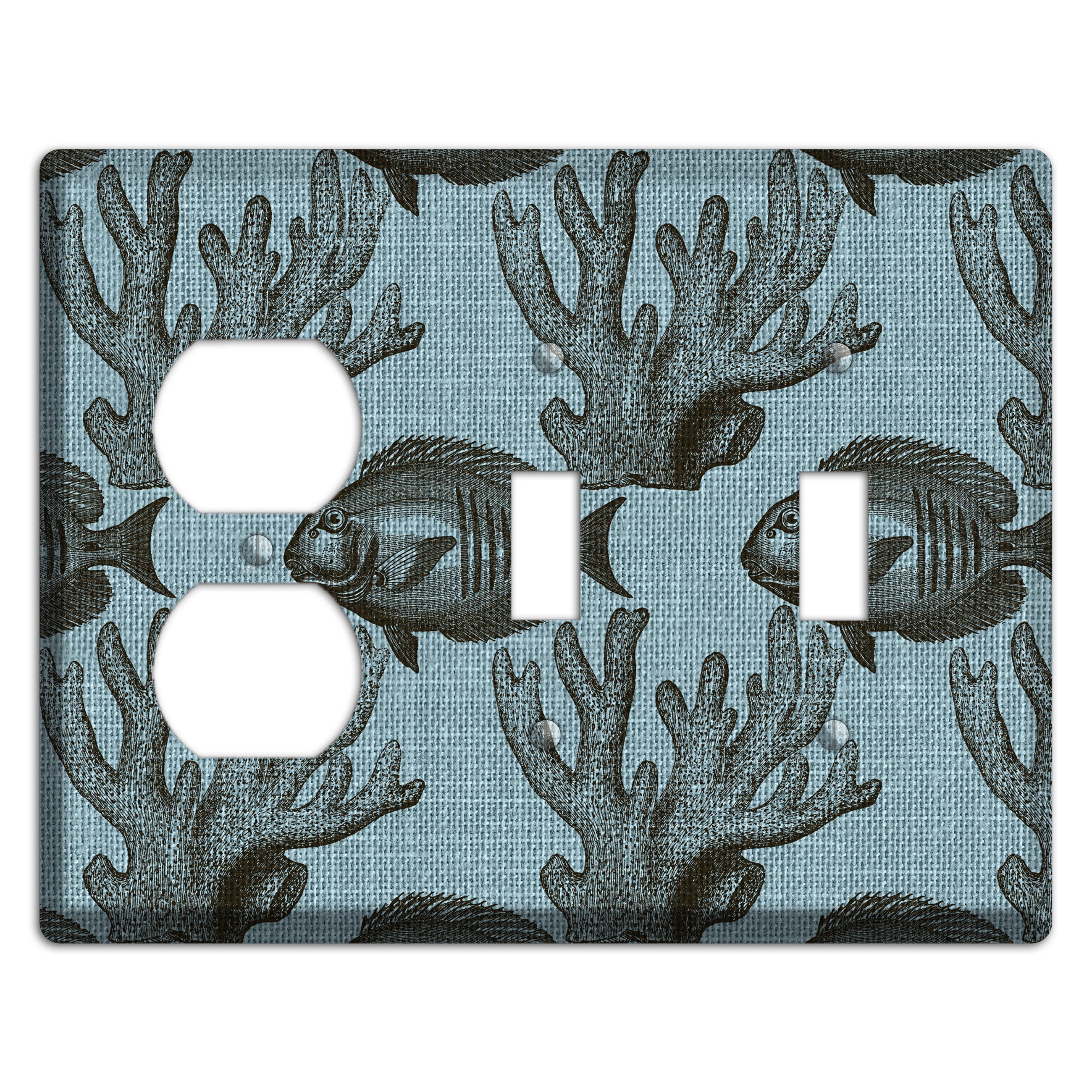 Reef Encounter Duplex / 2 Toggle Wallplate