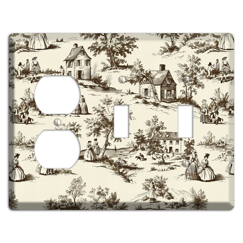 Country Promenade Duplex / 2 Toggle Wallplate