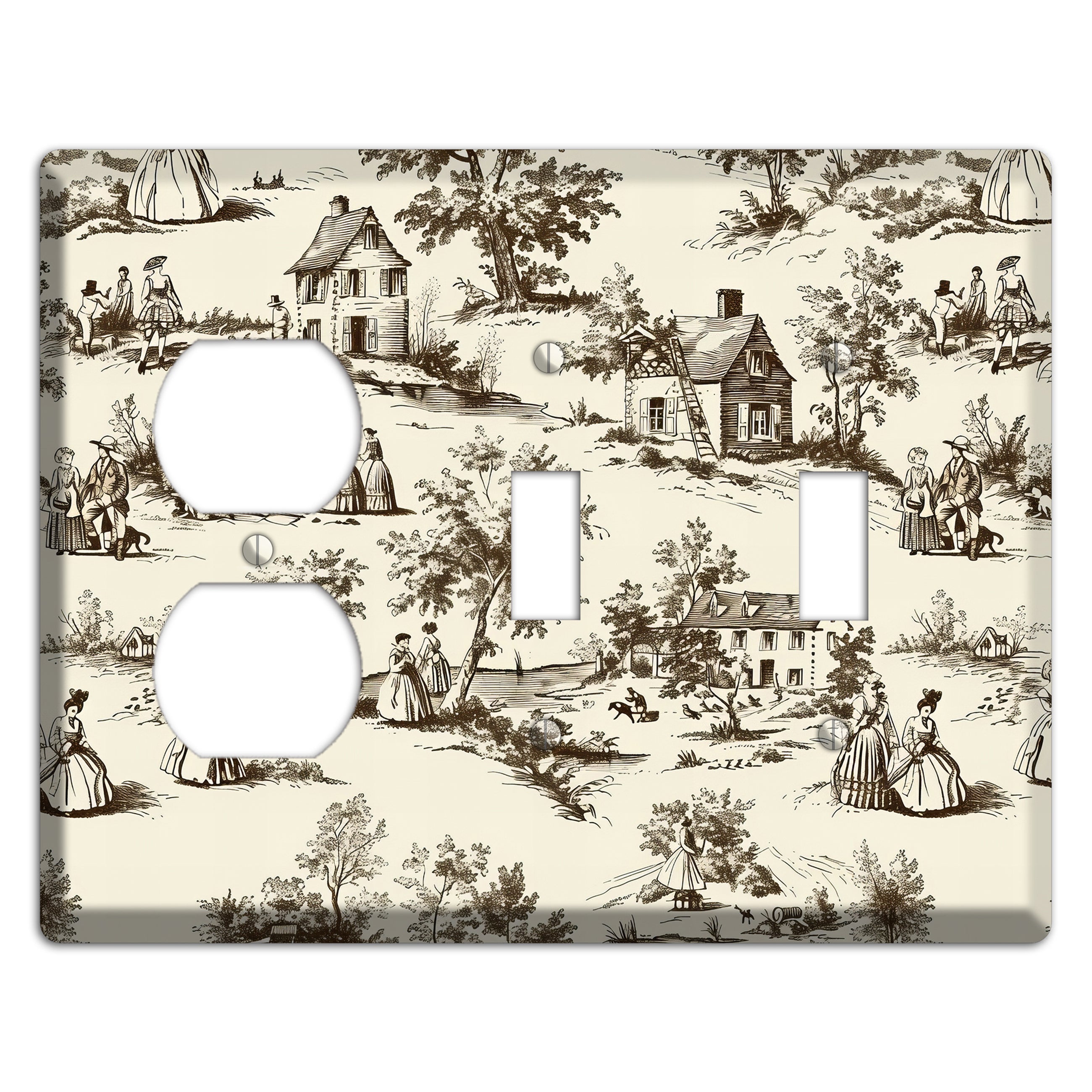 Country Promenade Duplex / 2 Toggle Wallplate