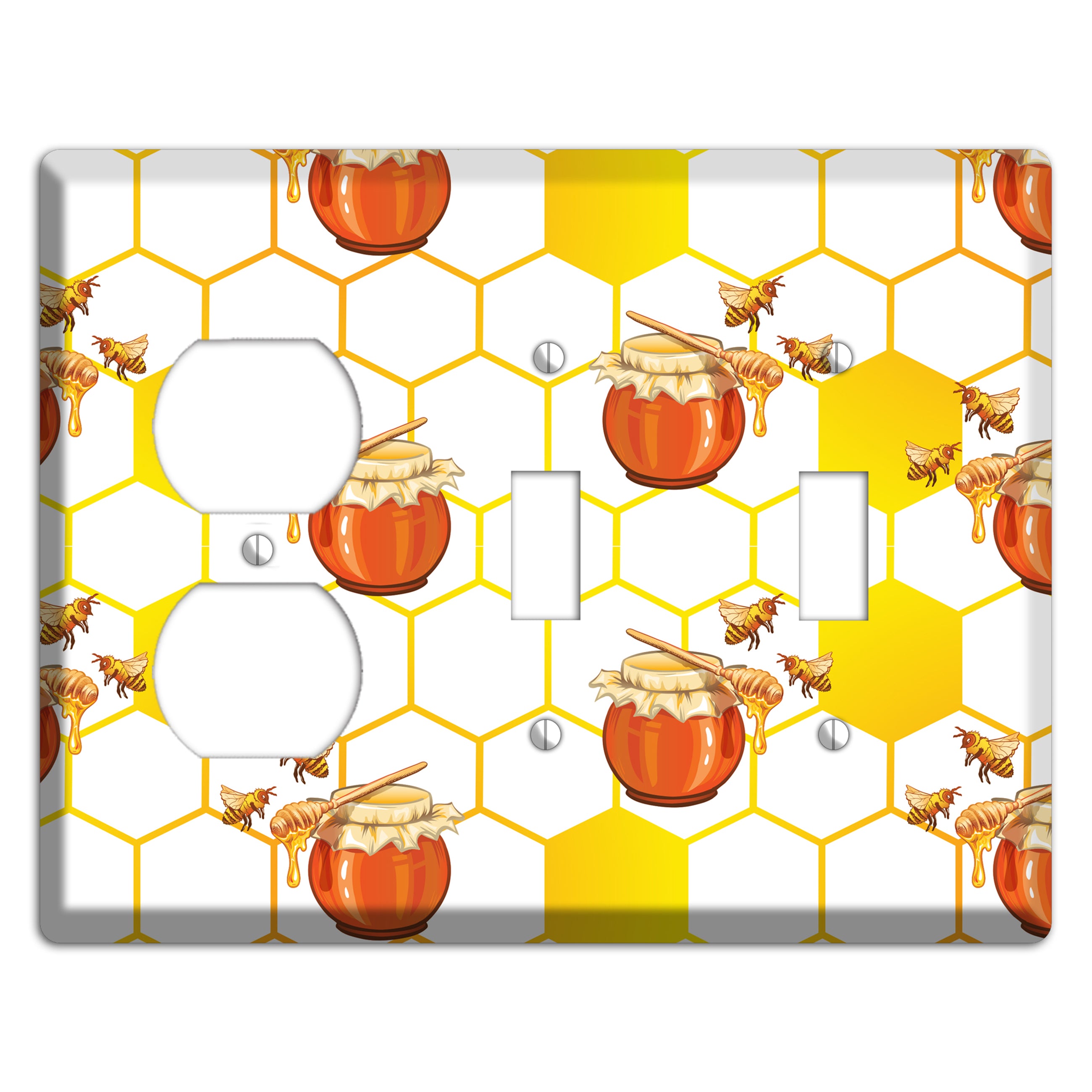 Honeypot Reverie Duplex / 2 Toggle Wallplate