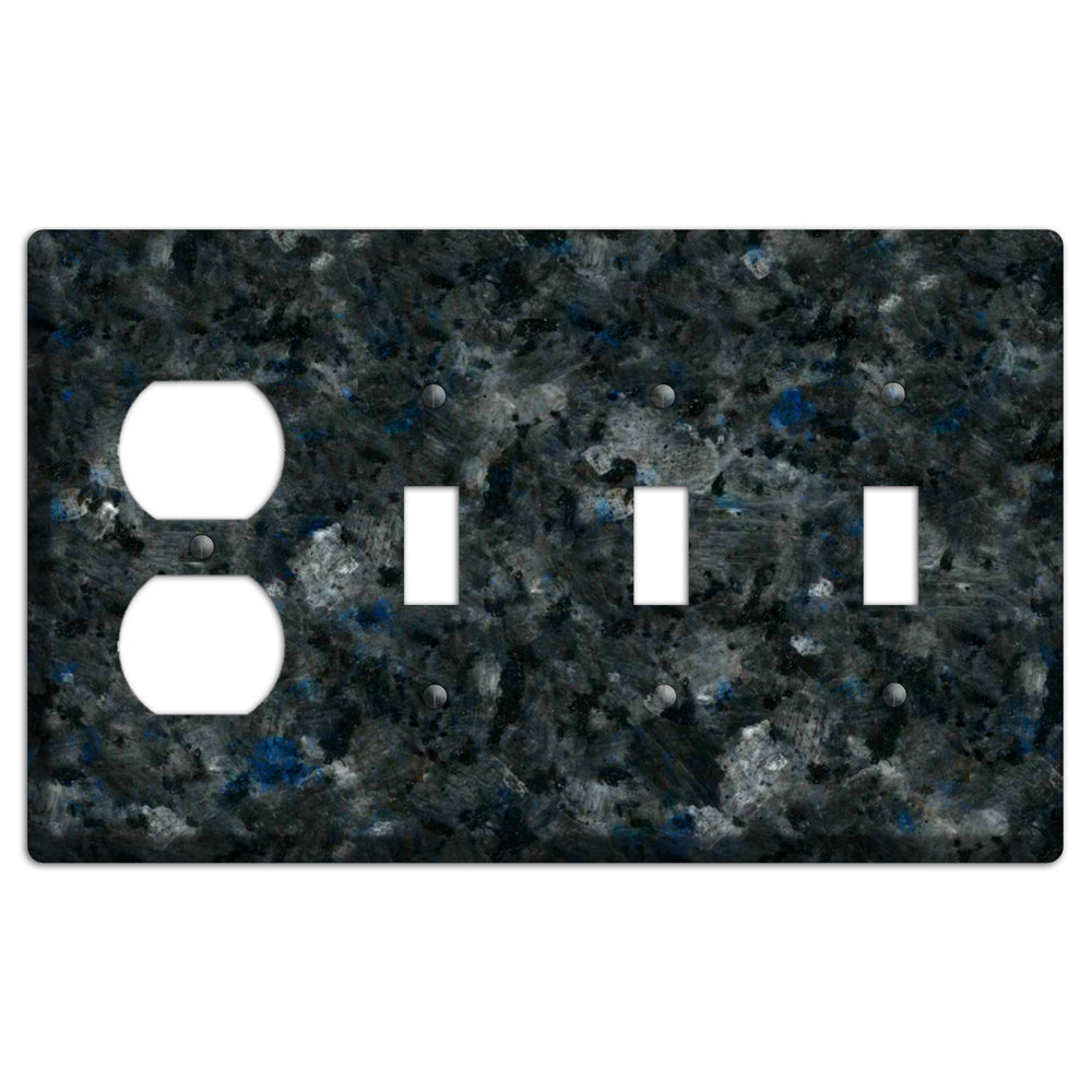 Blue Pearl GT Granite Duplex / 3 Toggle Wallplate