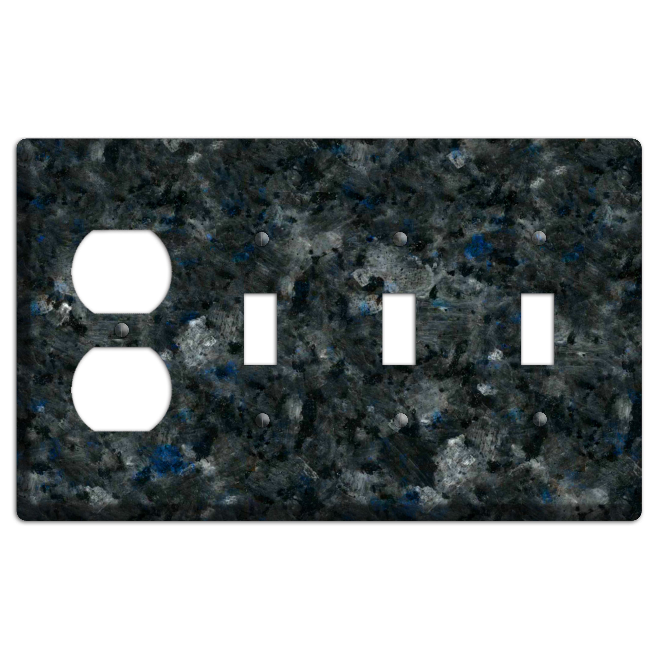 Blue Pearl GT Granite Duplex / 3 Toggle Wallplate