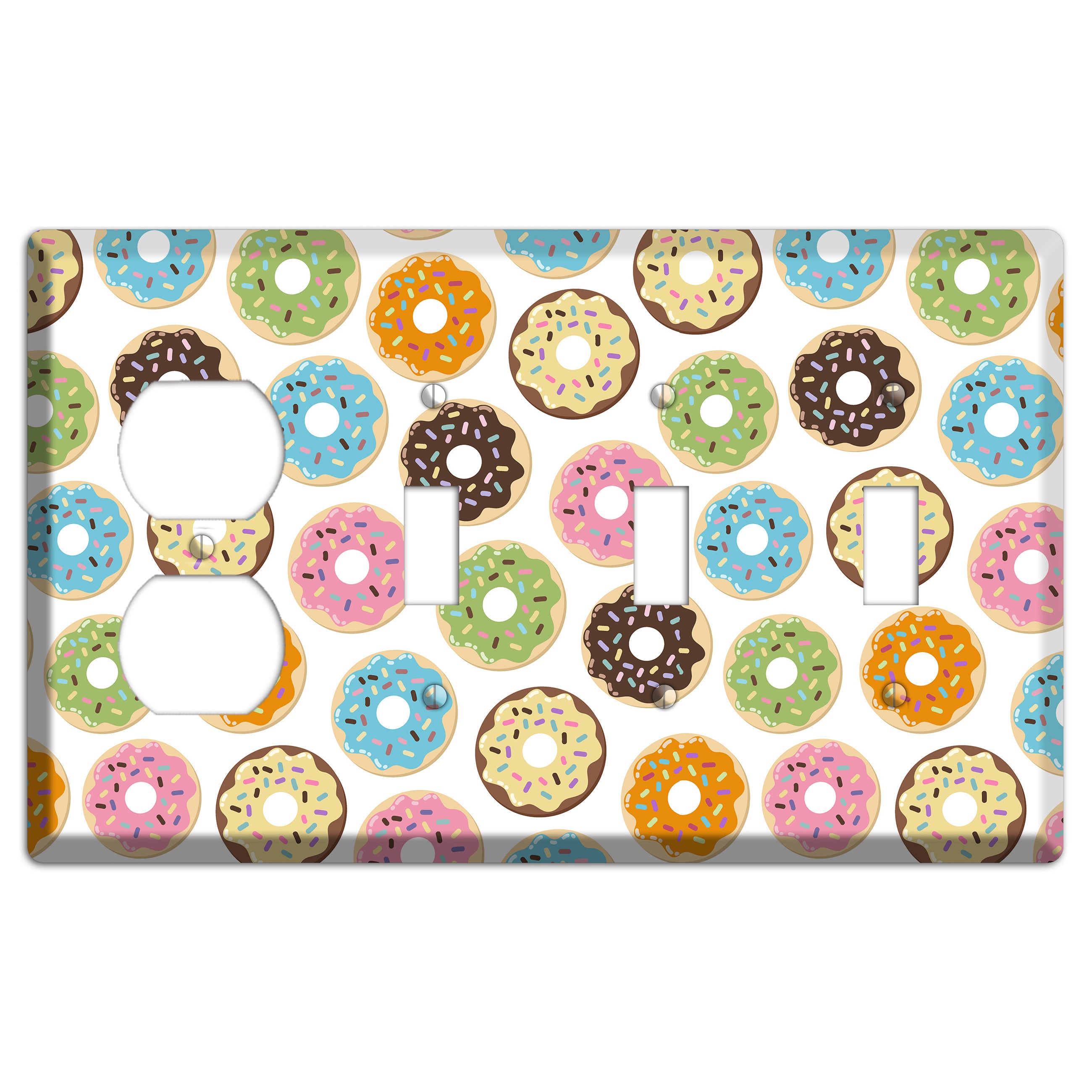 Sprinkle Party Duplex / 3 Toggle Wallplate