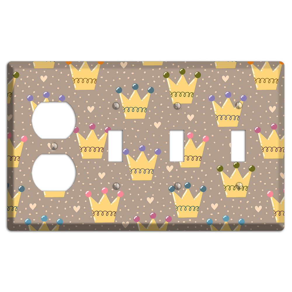 Royal Sprinkles Duplex / 3 Toggle Wallplate