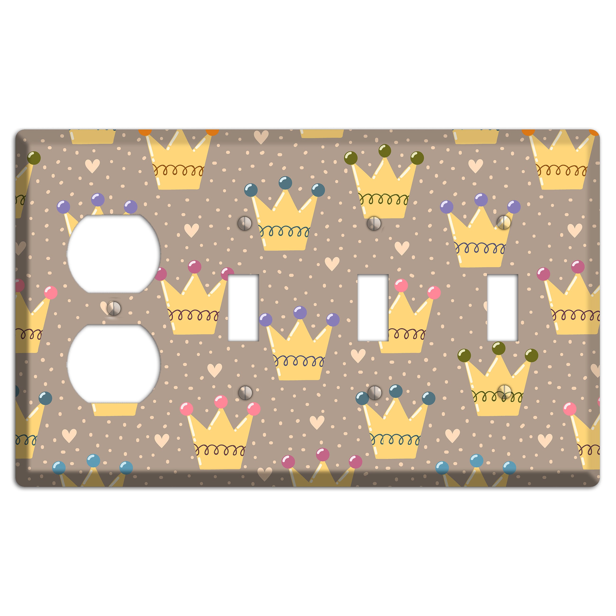 Royal Sprinkles Duplex / 3 Toggle Wallplate