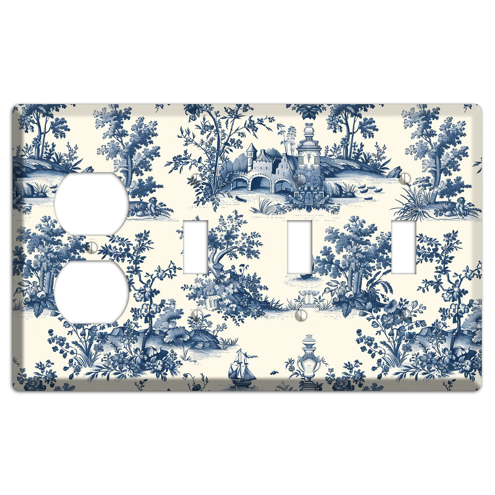 Harbor & Hedgerow Duplex / 3 Toggle Wallplate