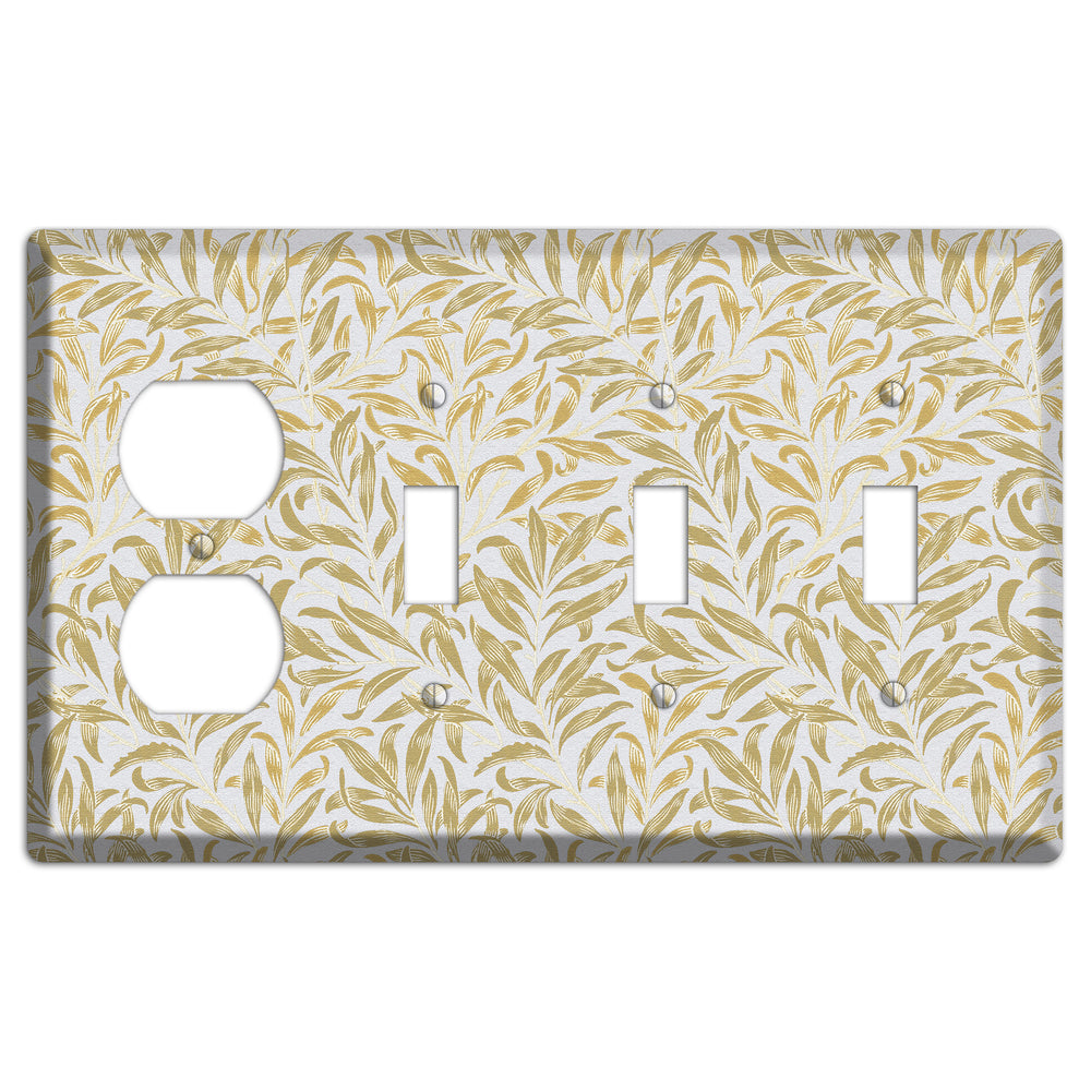 Gilded Meadow Duplex / 3 Toggle Wallplate