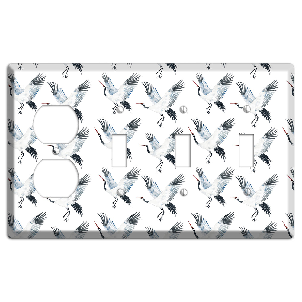 Silver Wing Ascent Duplex / 3 Toggle Wallplate