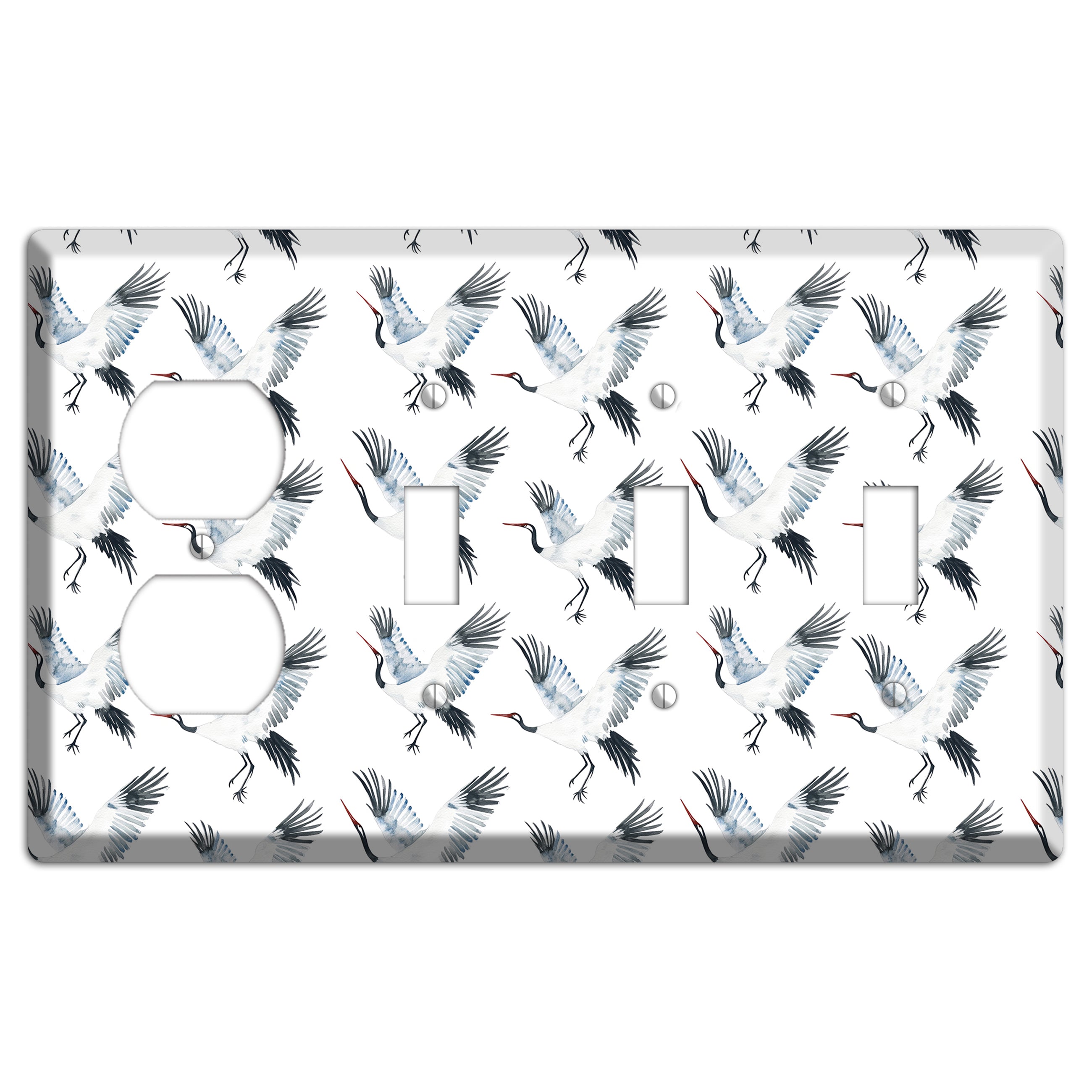 Silver Wing Ascent Duplex / 3 Toggle Wallplate
