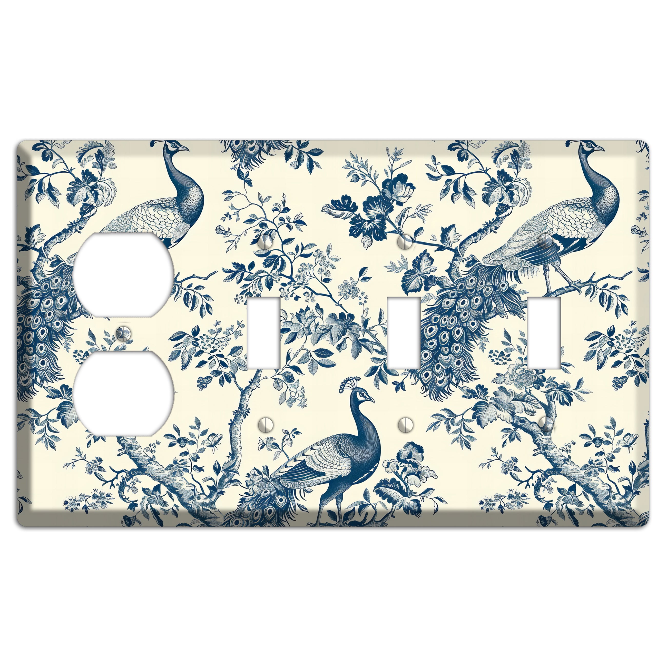 Peacock Court Duplex / 3 Toggle Wallplate