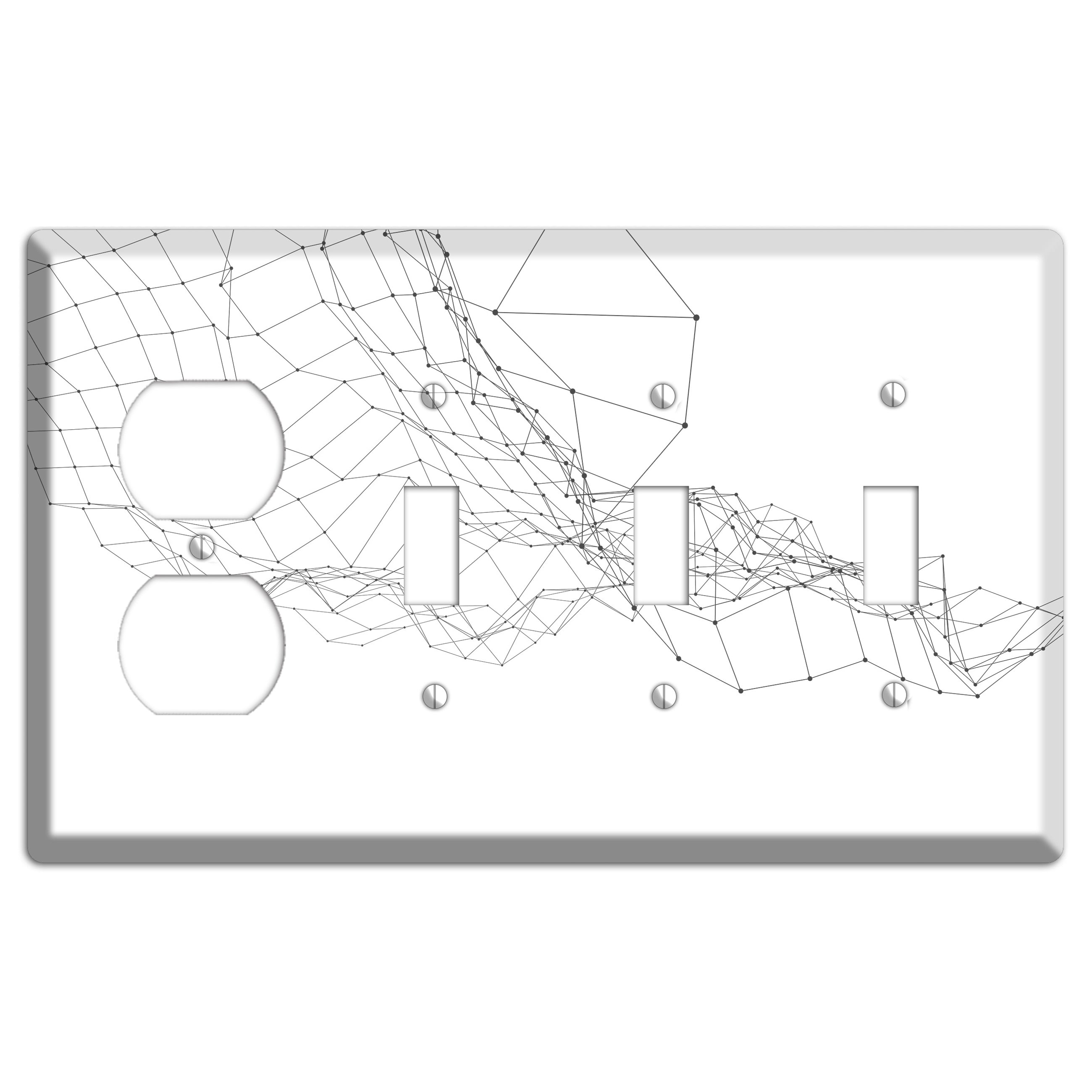 Collapse Into Signal Duplex / 3 Toggle Wallplate