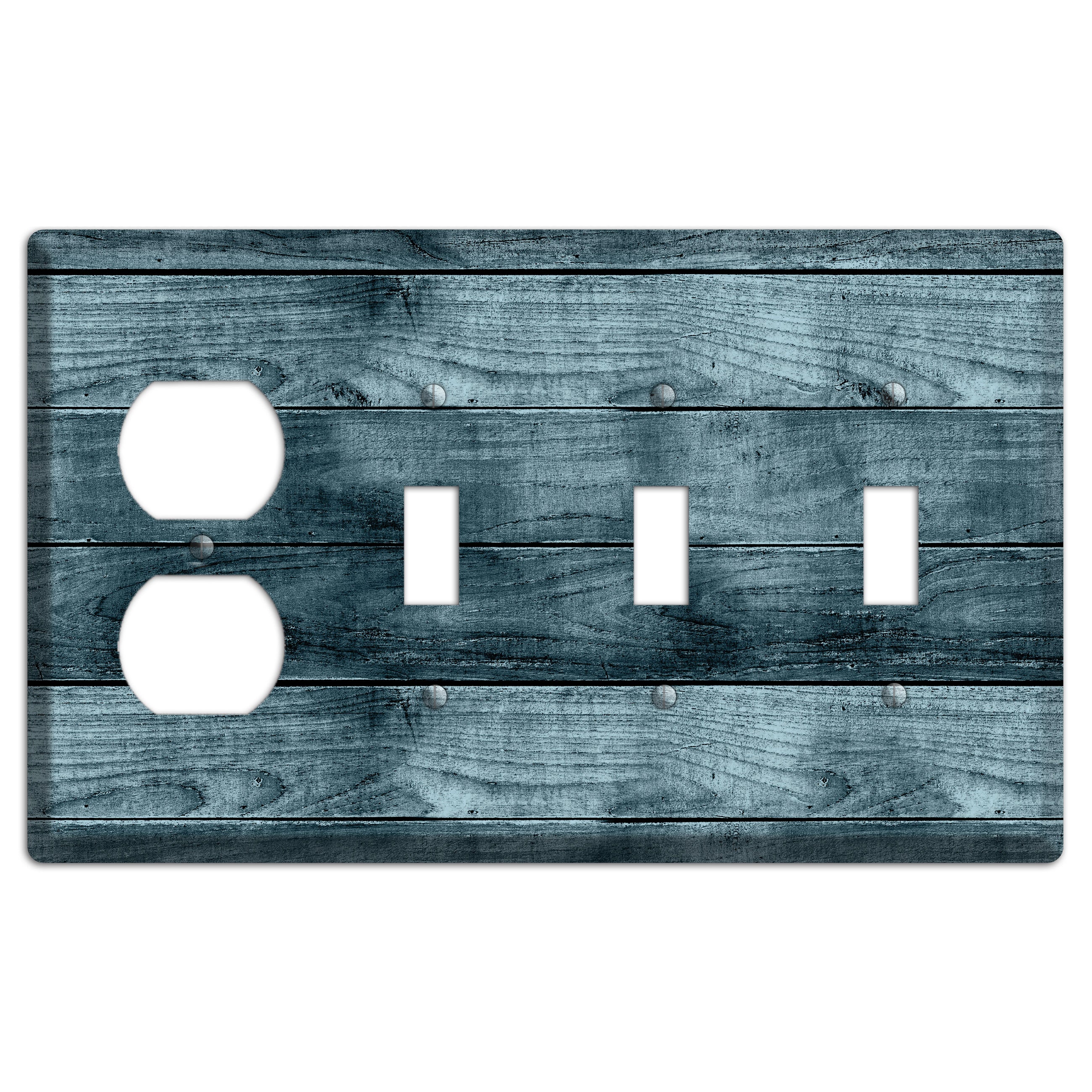 Bluewater Boards Duplex / 3 Toggle Wallplate