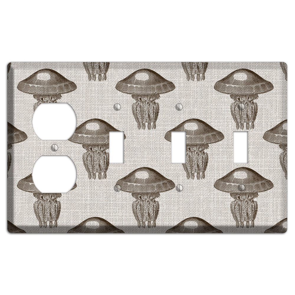 Jelly Drift Duplex / 3 Toggle Wallplate