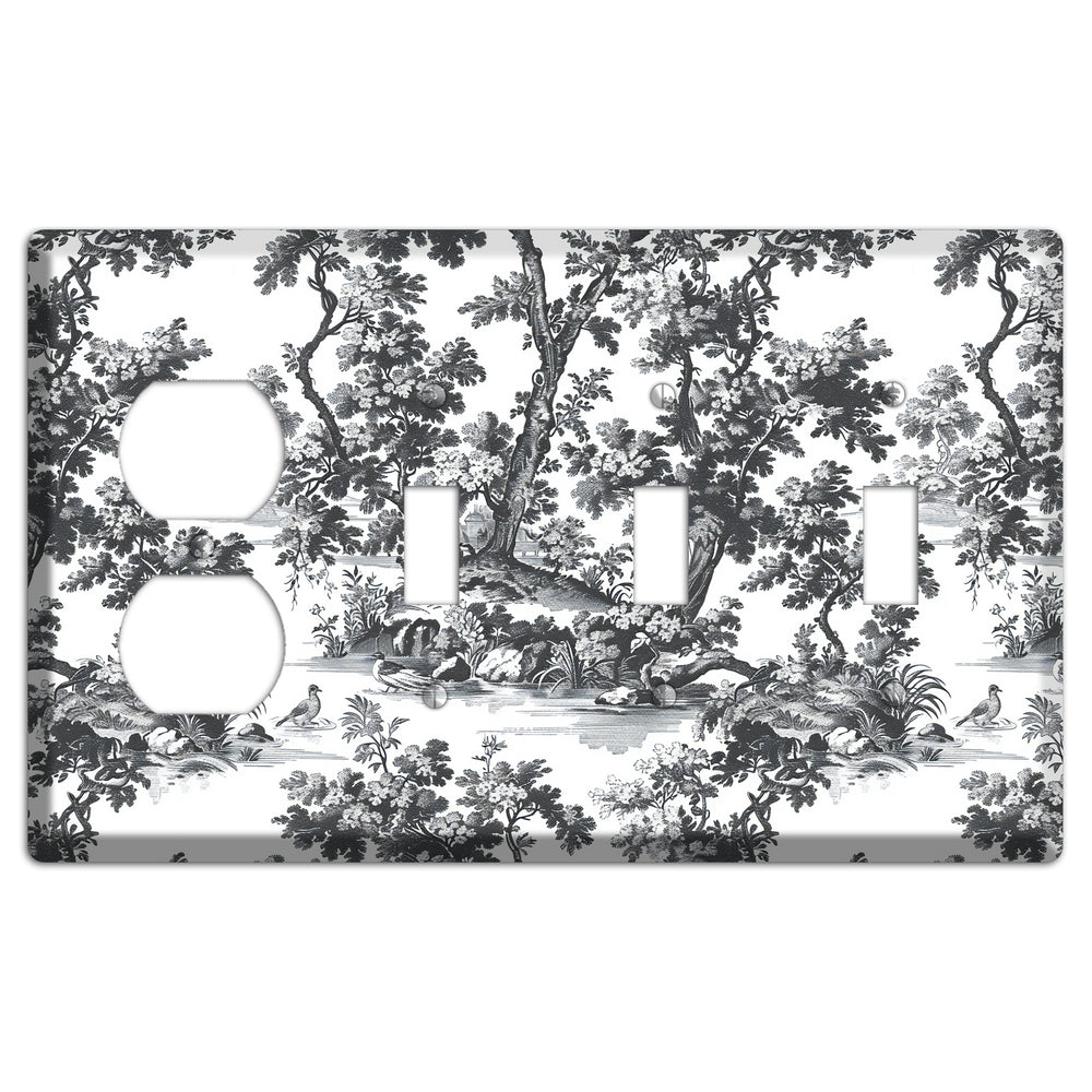 Woodland Reverie Duplex / 3 Toggle Wallplate