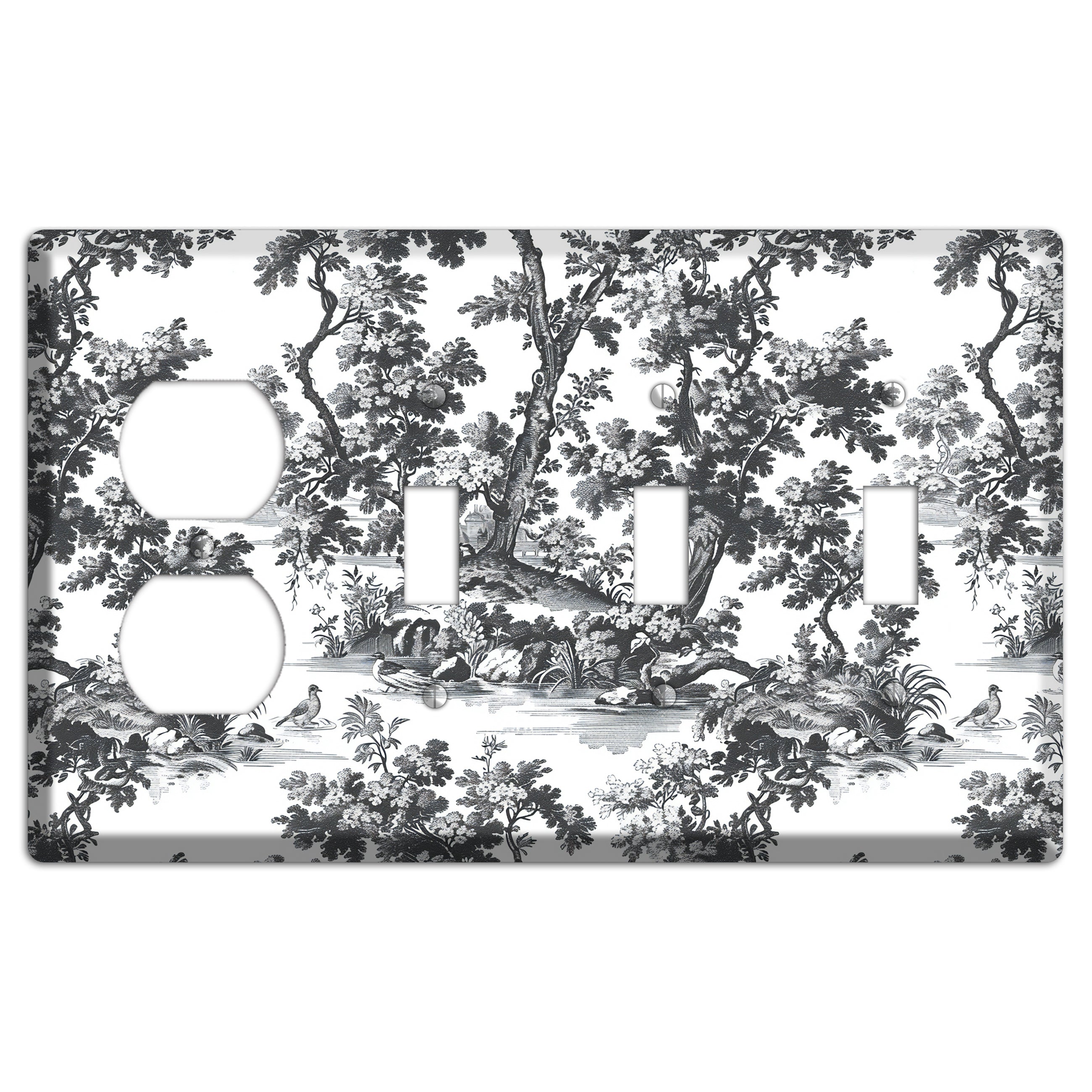 Woodland Reverie Duplex / 3 Toggle Wallplate