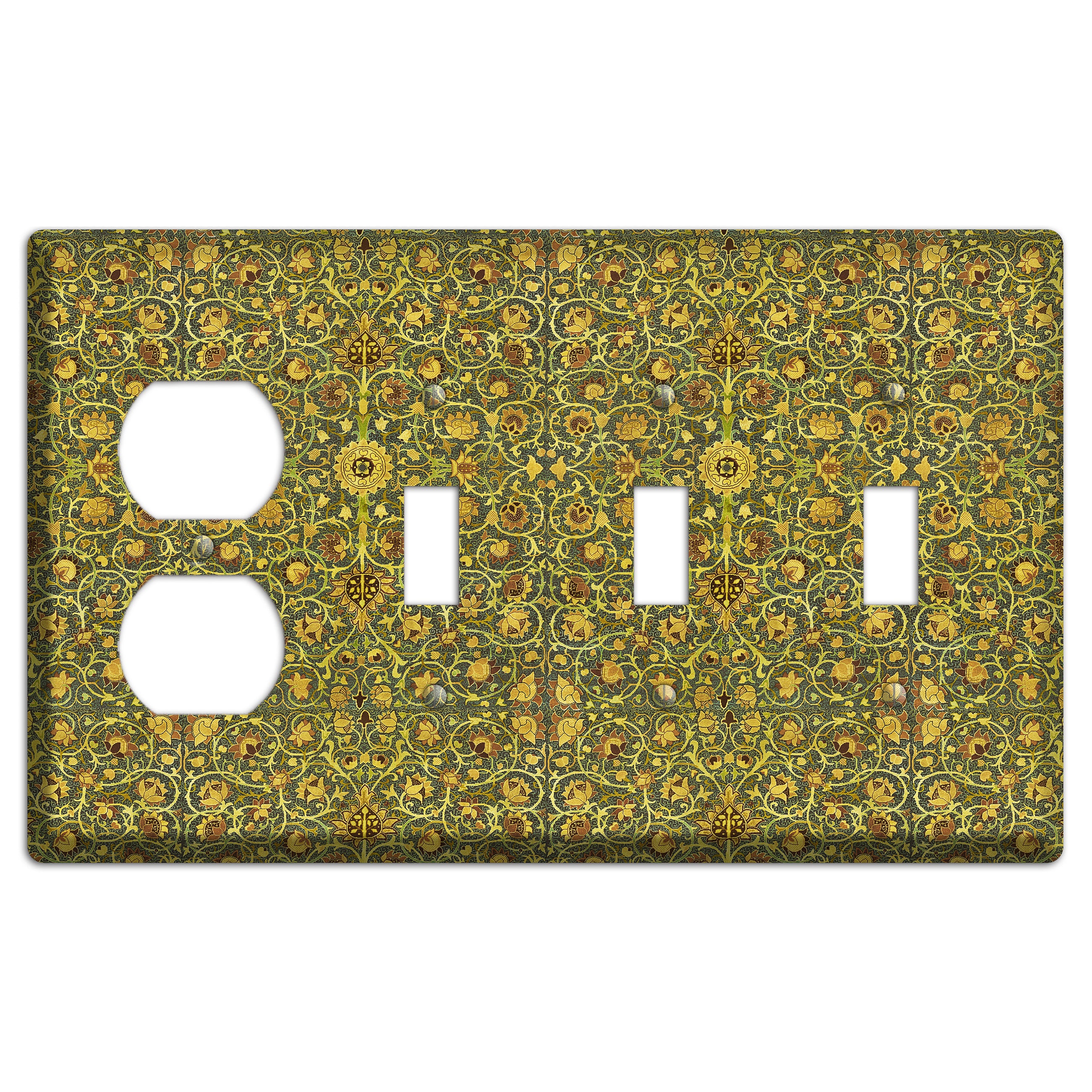 Heirloom Vinework Duplex / 3 Toggle Wallplate