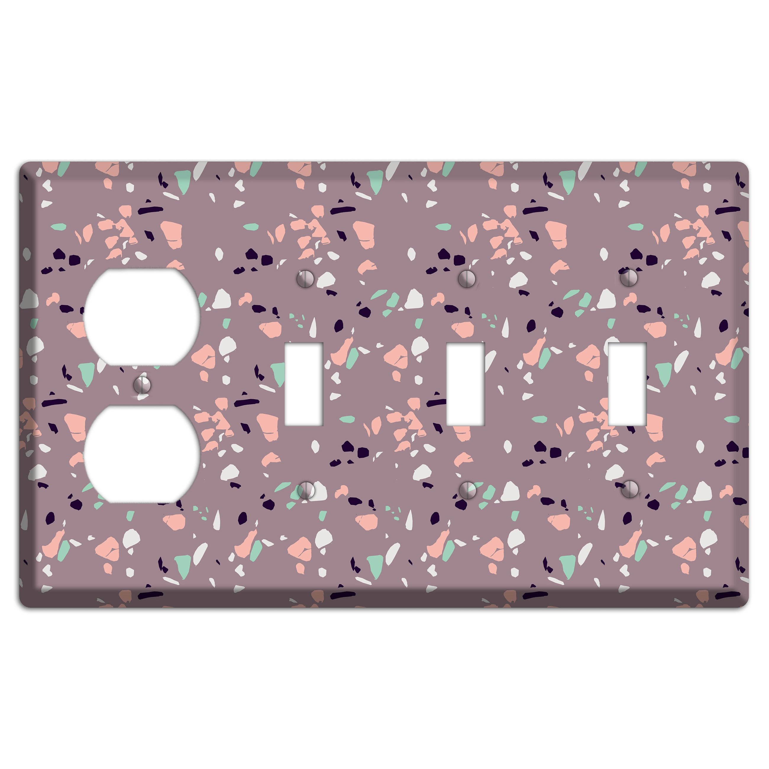 Orchid Dust Duplex / 3 Toggle Wallplate