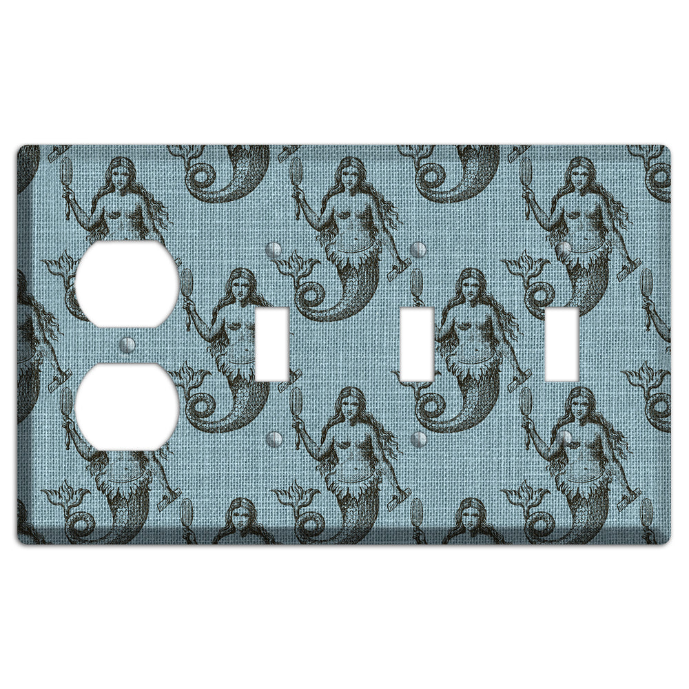 Siren‚Äôs Reflection Duplex / 3 Toggle Wallplate