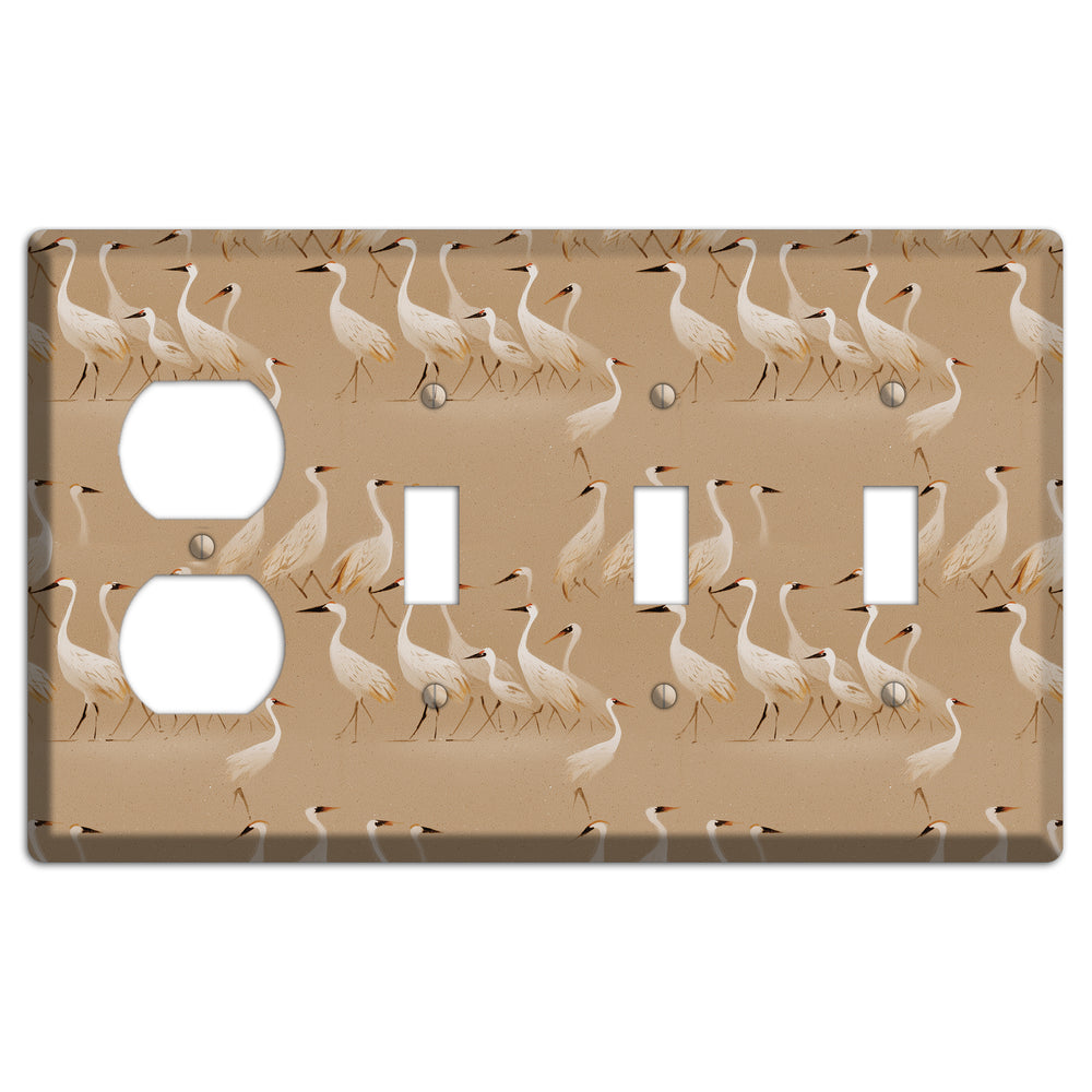 Sandy Shore Gathering Duplex / 3 Toggle Wallplate
