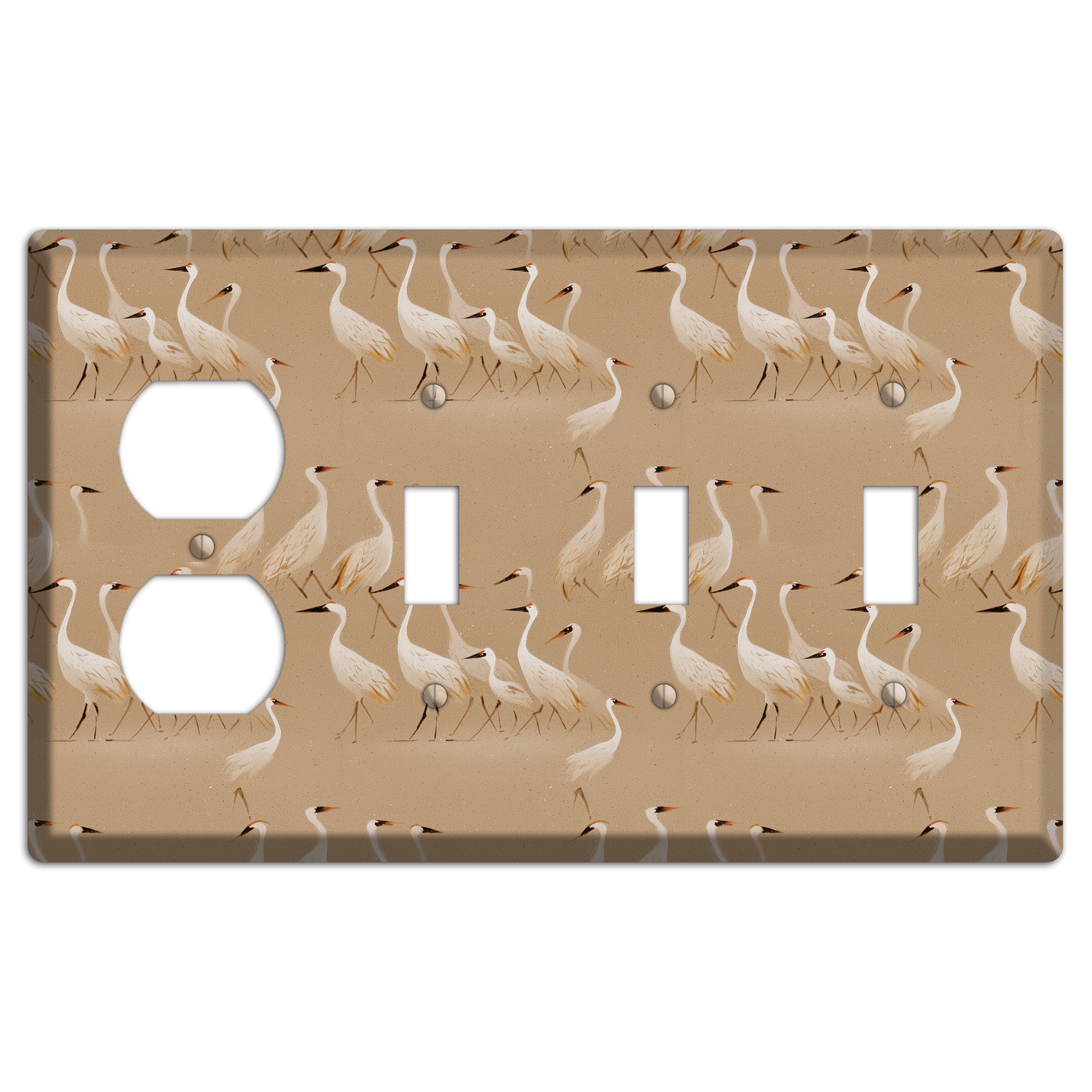 Sandy Shore Gathering Duplex / 3 Toggle Wallplate