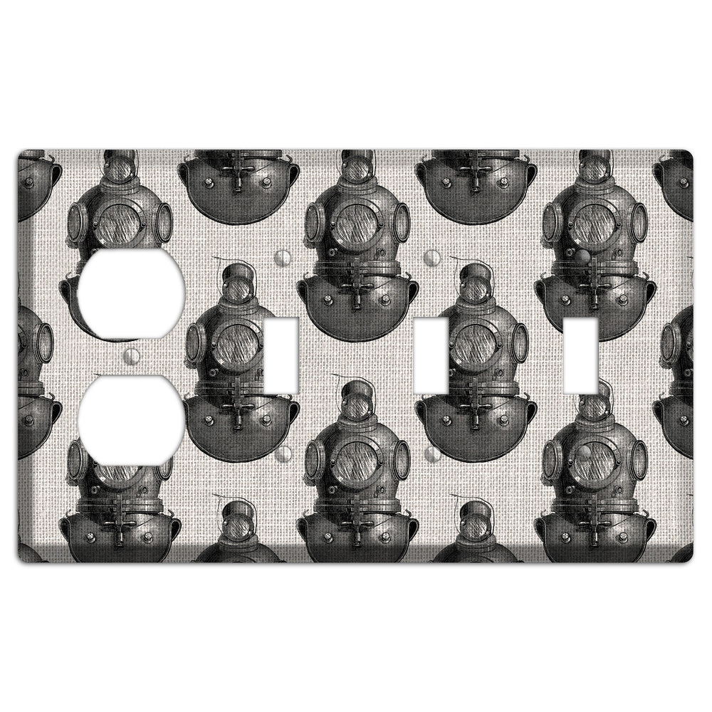 Deep Diver Duplex / 3 Toggle Wallplate