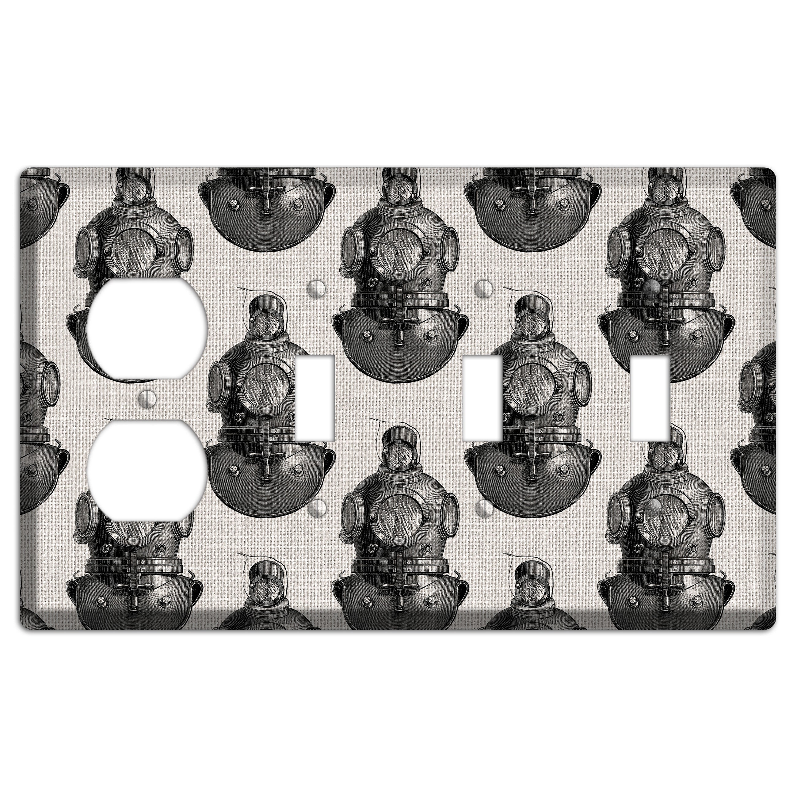Deep Diver Duplex / 3 Toggle Wallplate
