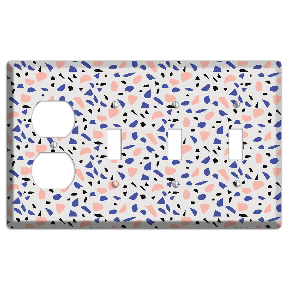 Berry Sprinkle Duplex / 3 Toggle Wallplate