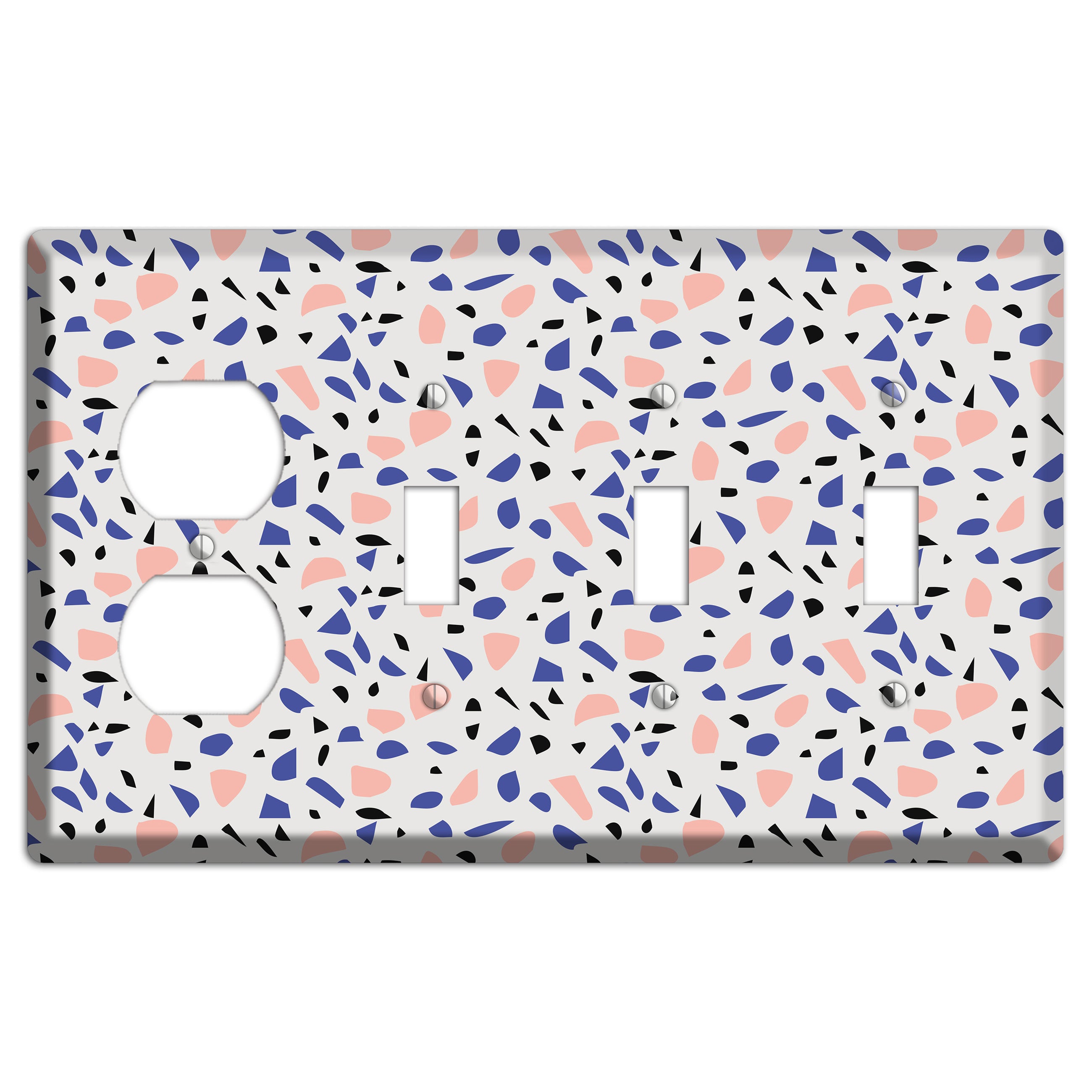Berry Sprinkle Duplex / 3 Toggle Wallplate
