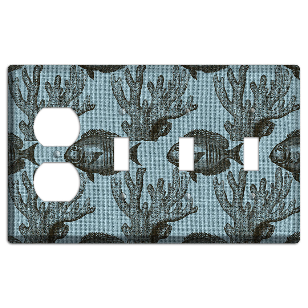 Reef Encounter Duplex / 3 Toggle Wallplate
