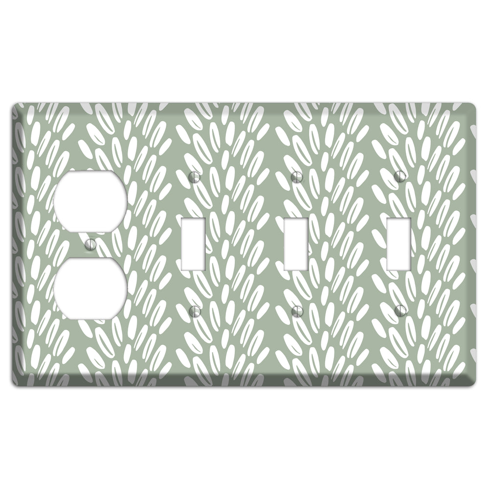 Harvest Whisper Duplex / 3 Toggle Wallplate