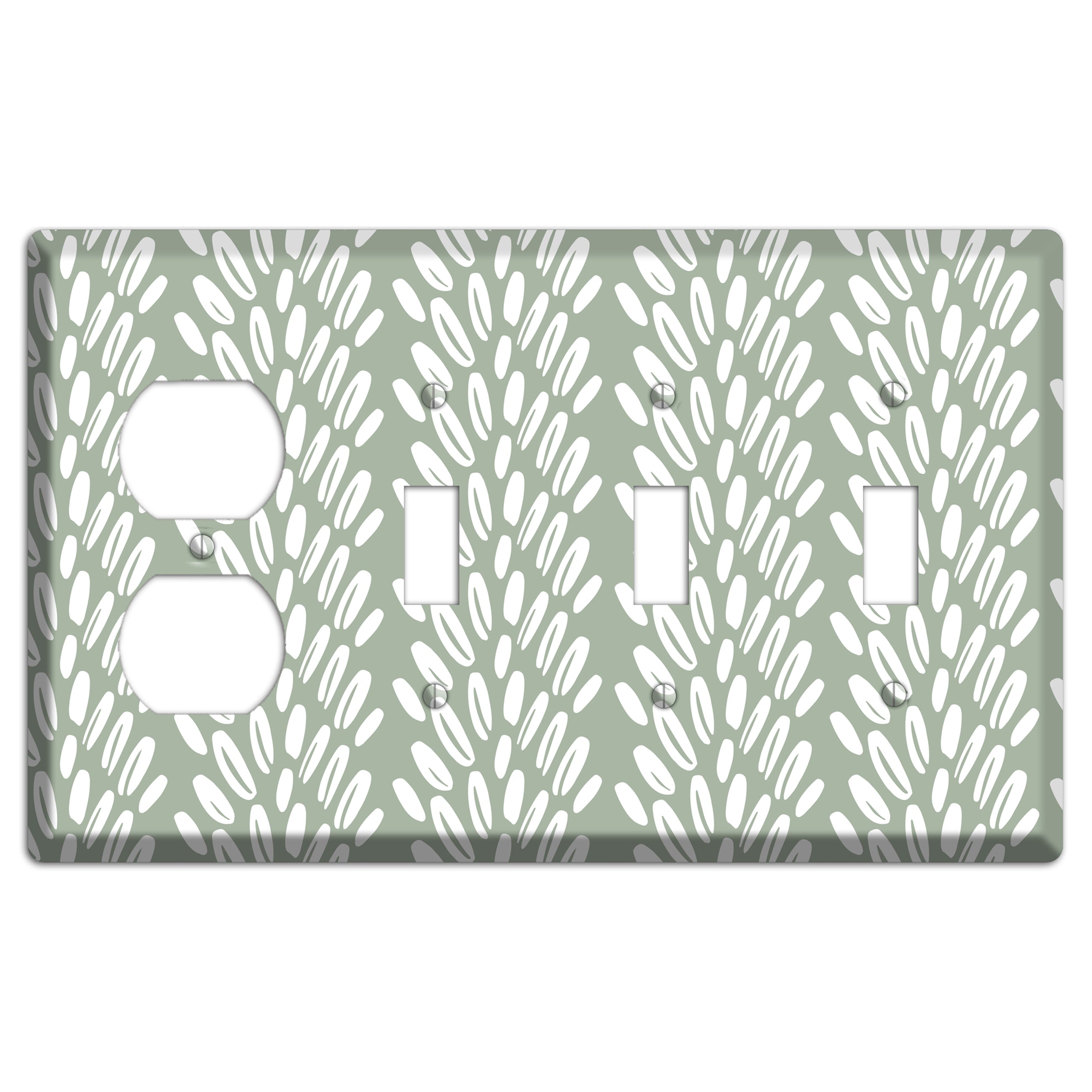 Harvest Whisper Duplex / 3 Toggle Wallplate