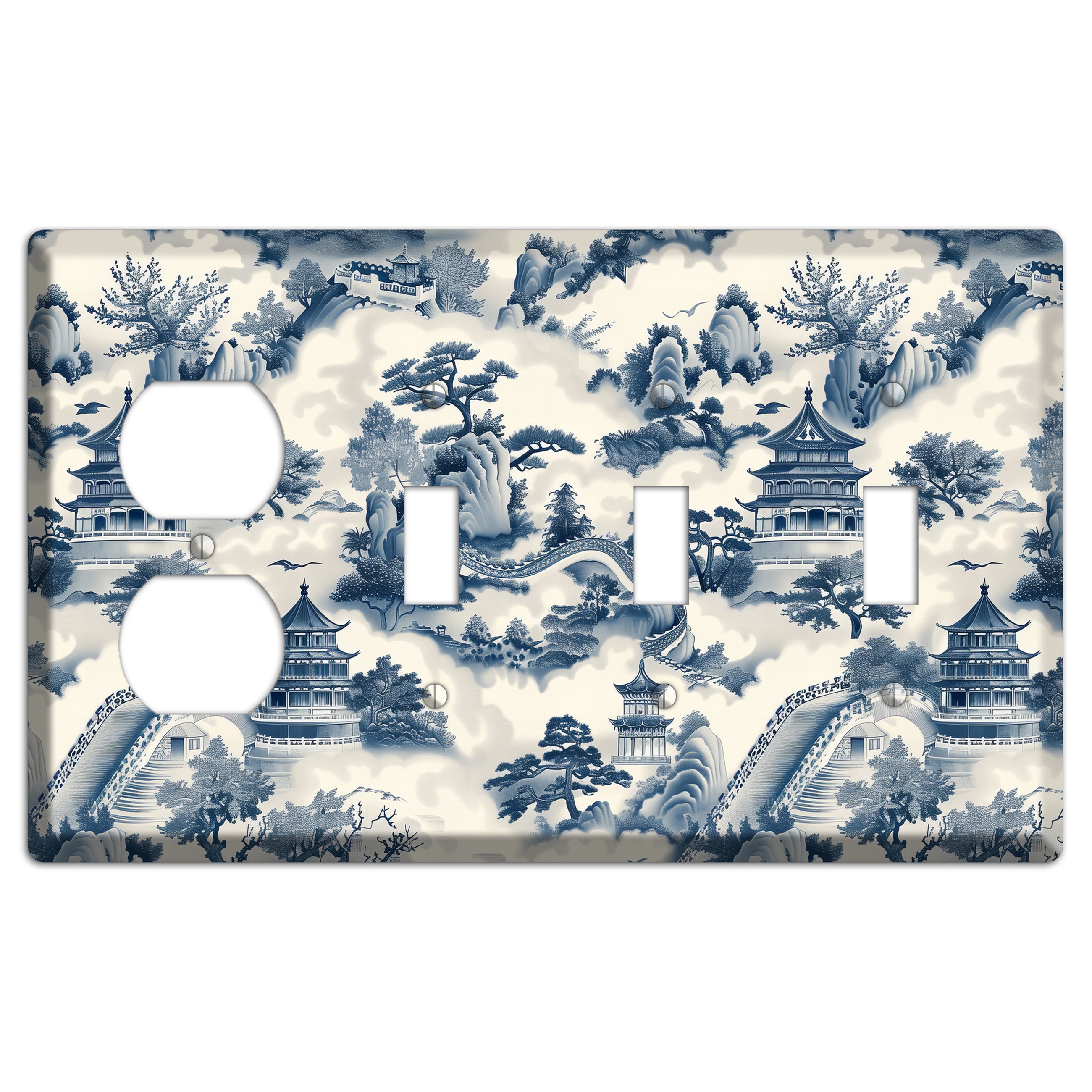 Imperial Mist Duplex / 3 Toggle Wallplate