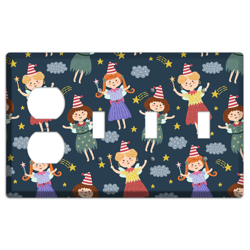 Fairyland Dreams Duplex / 3 Toggle Wallplate