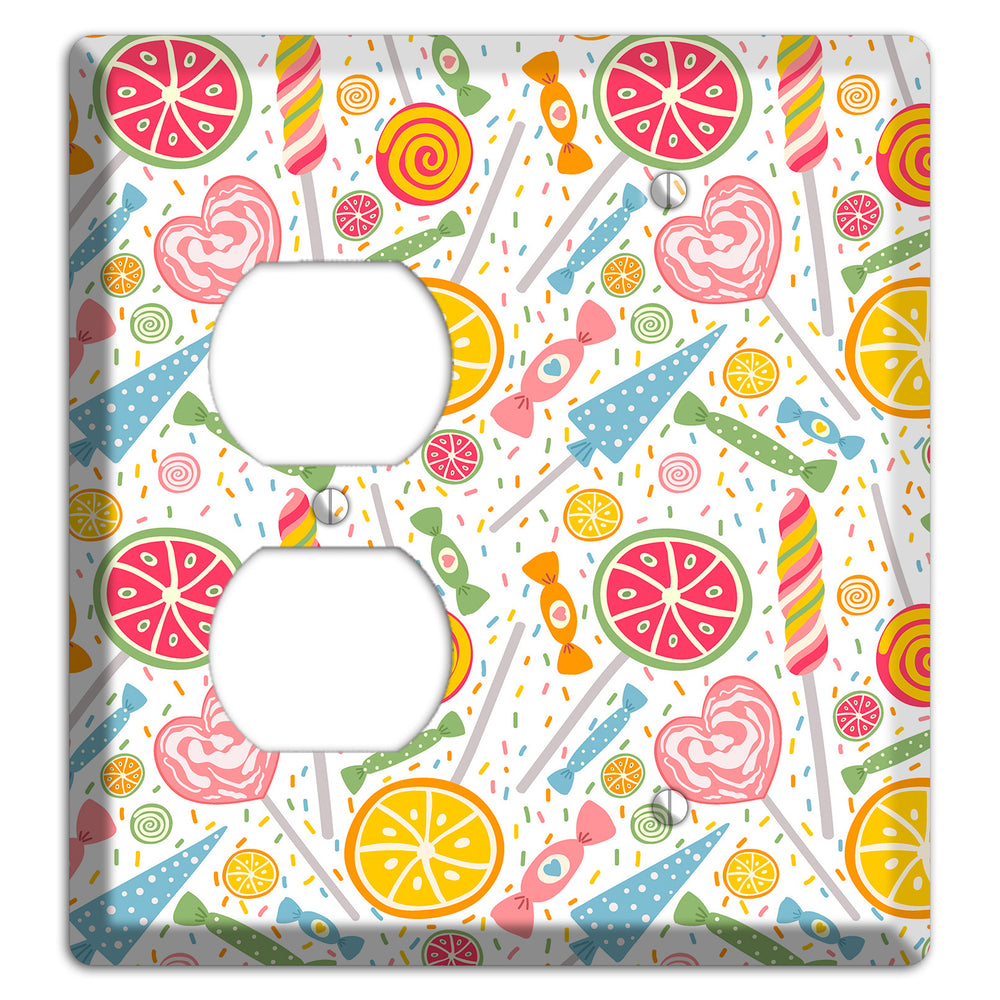 Candy Carnival (White) Duplex / Blank Wallplate