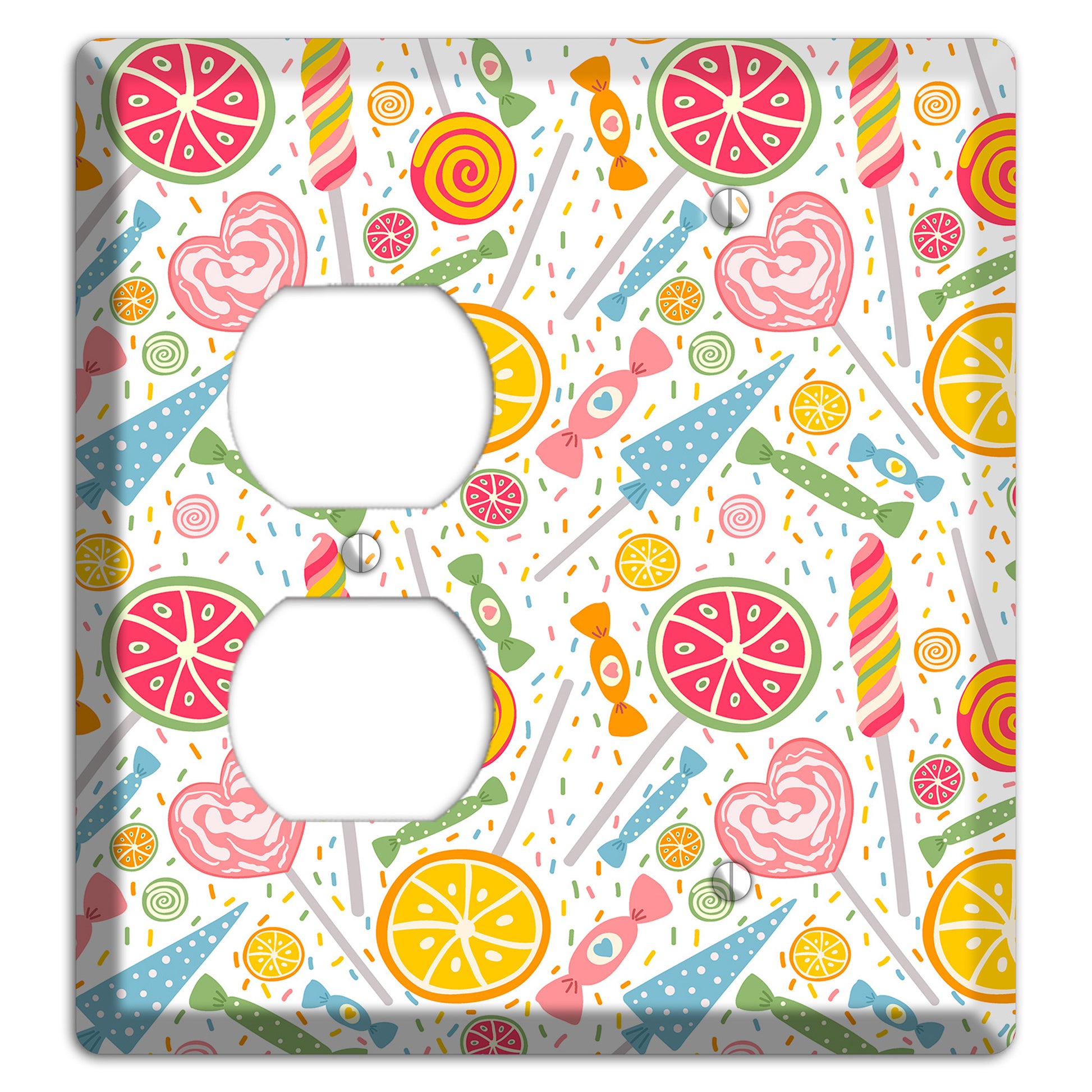Candy Carnival (White) Duplex / Blank Wallplate