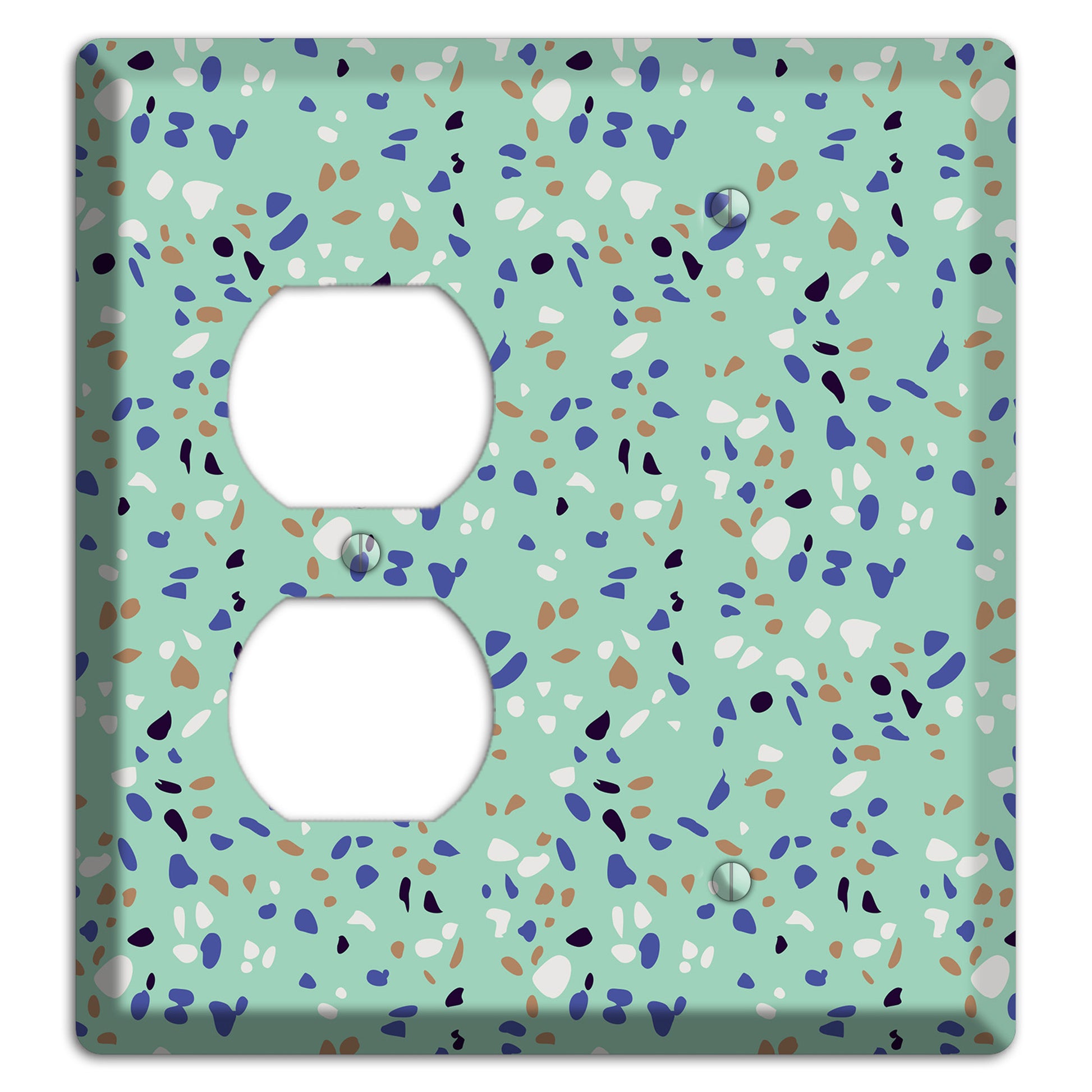 Sea Breeze Confetti Duplex / Blank Wallplate