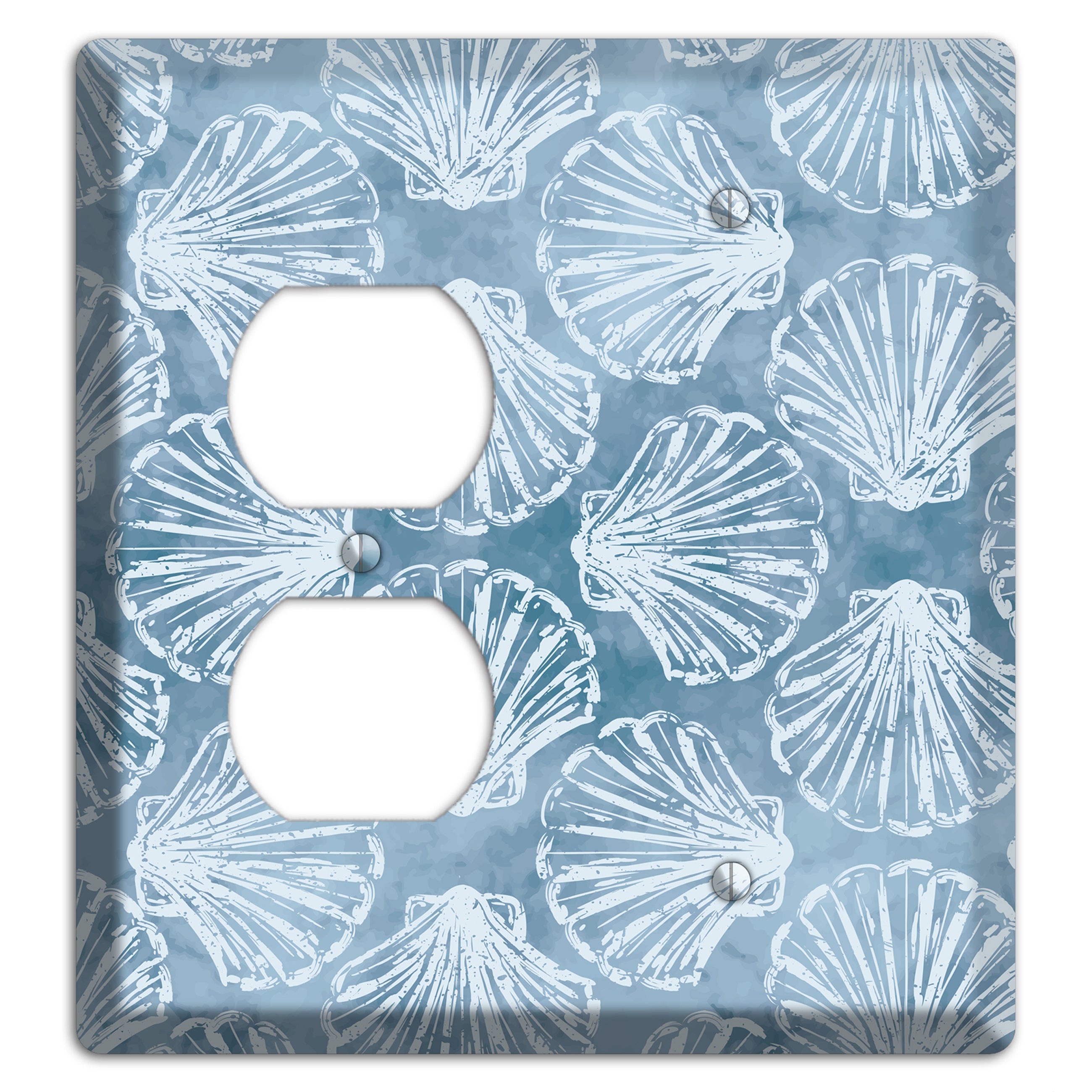Coastal Shell Drift Duplex / Blank Wallplate