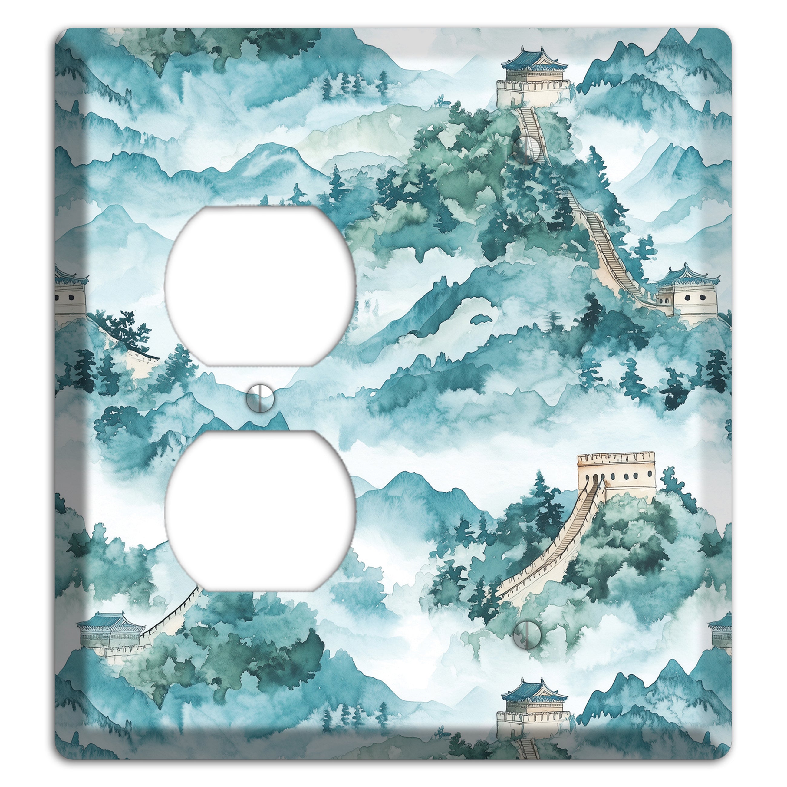 Watchtower in Mist Duplex / Blank Wallplate