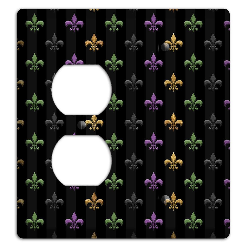 Midnight Fleur Duplex / Blank Wallplate