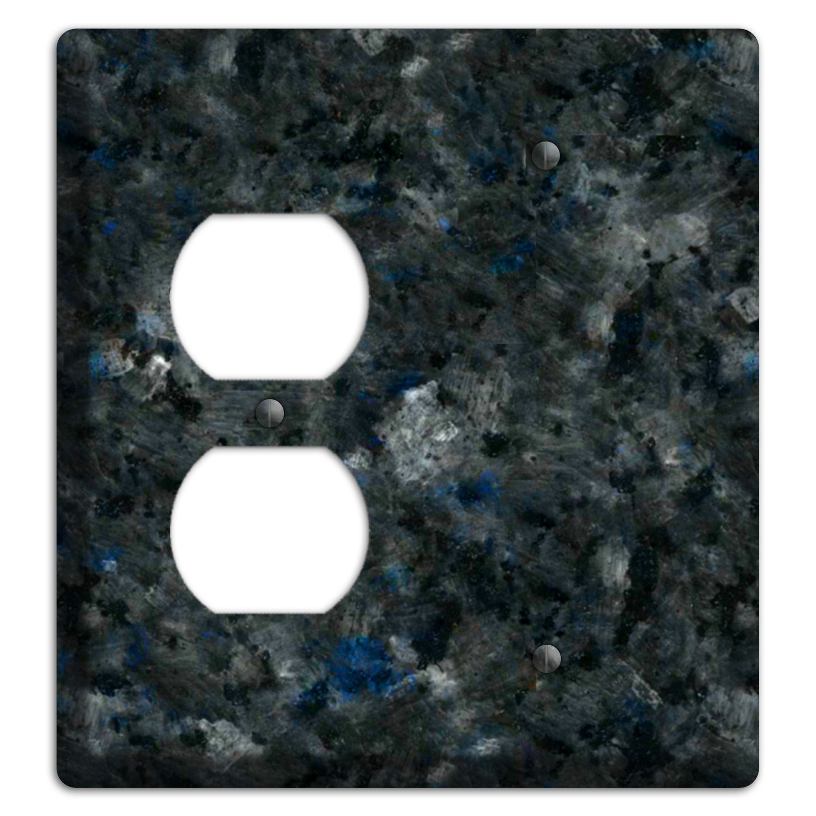 Blue Pearl GT Granite Duplex / Blank Wallplate