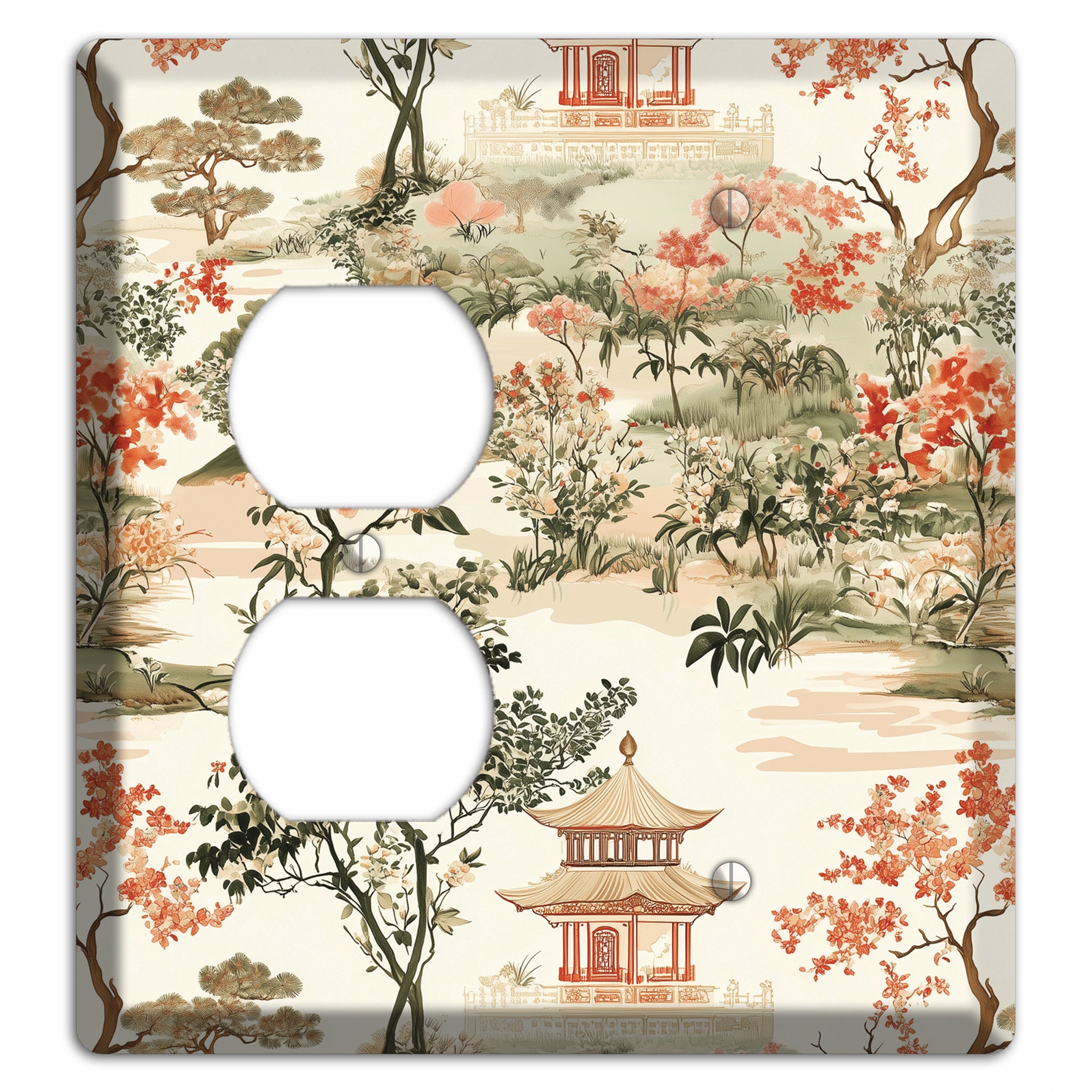 Pavilion & Petal Duplex / Blank Wallplate