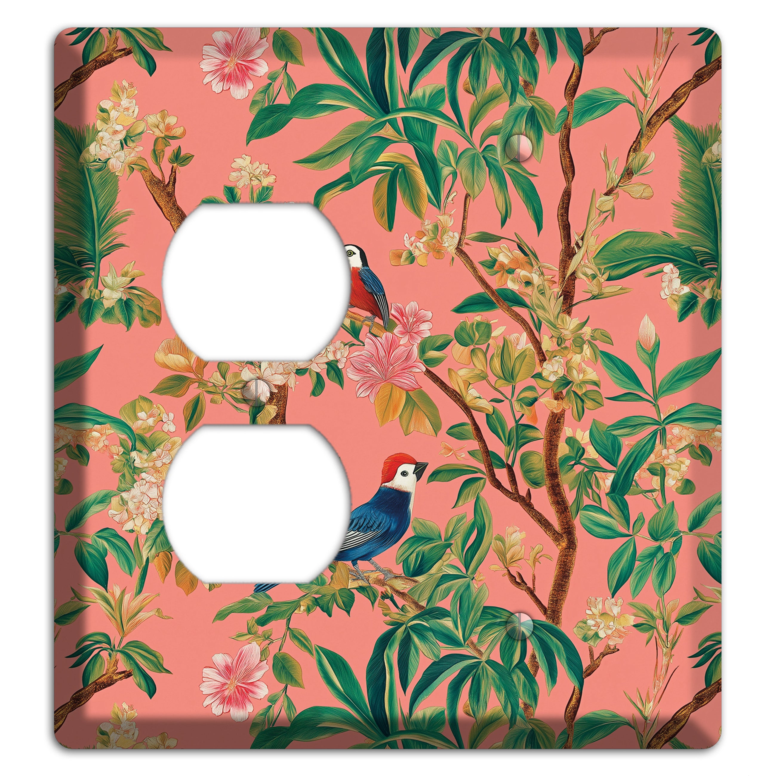 Coral Garden Reverie Duplex / Blank Wallplate