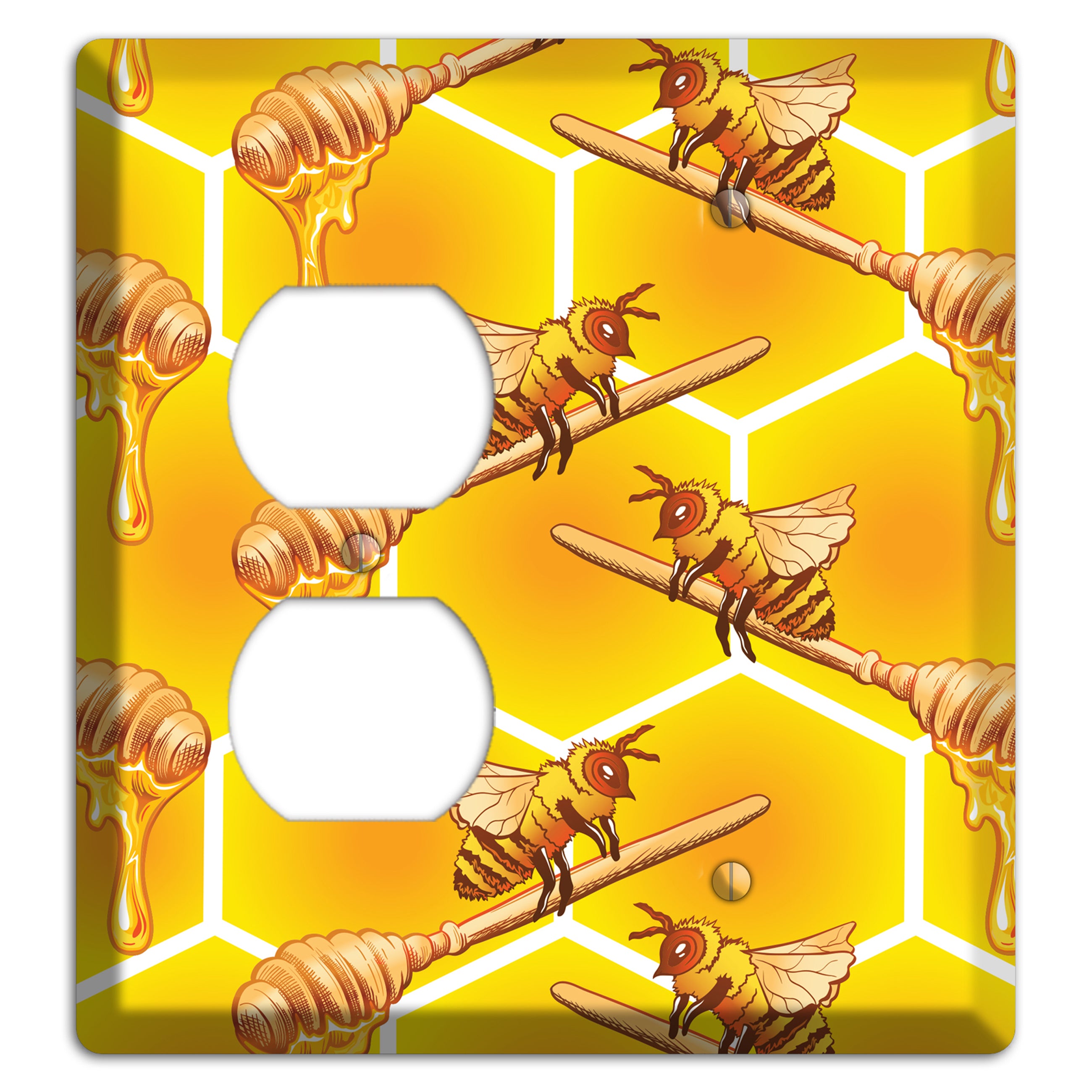Golden Hive Ritual Duplex / Blank Wallplate