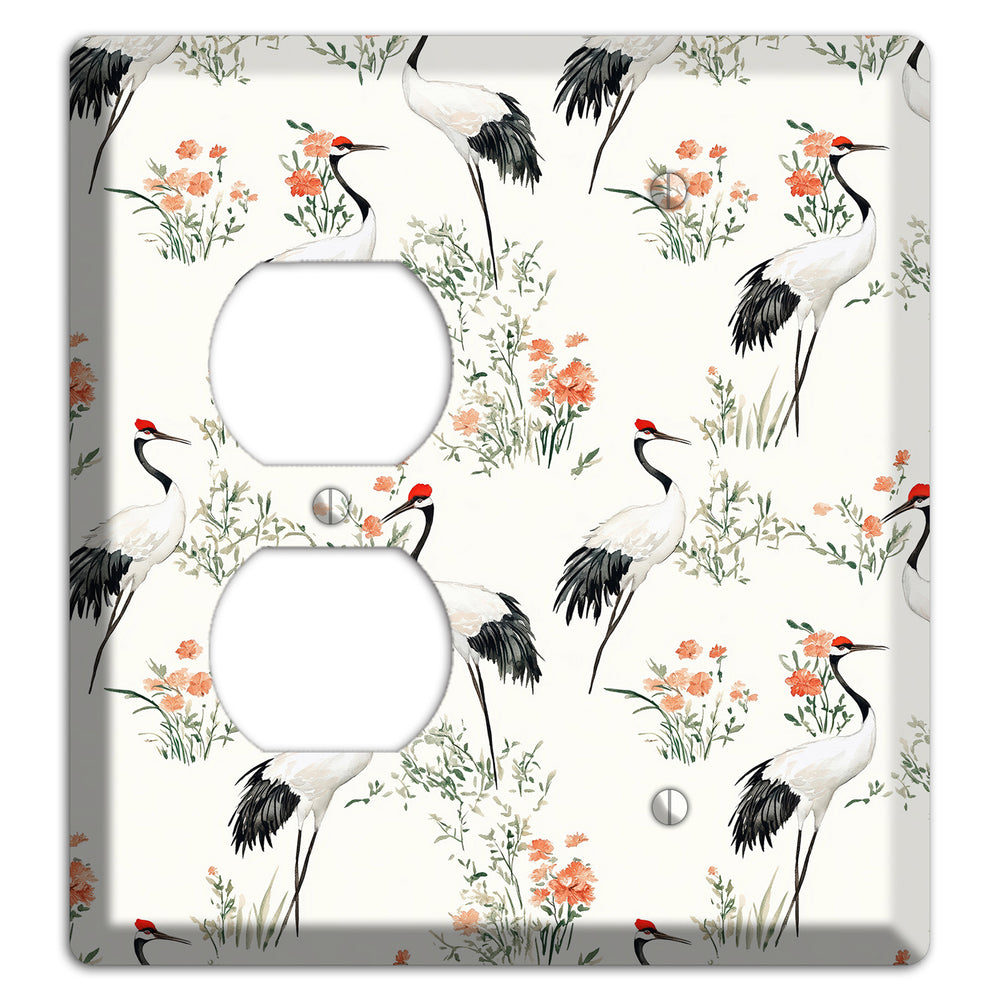 Coral Meadow Flight Duplex / Blank Wallplate