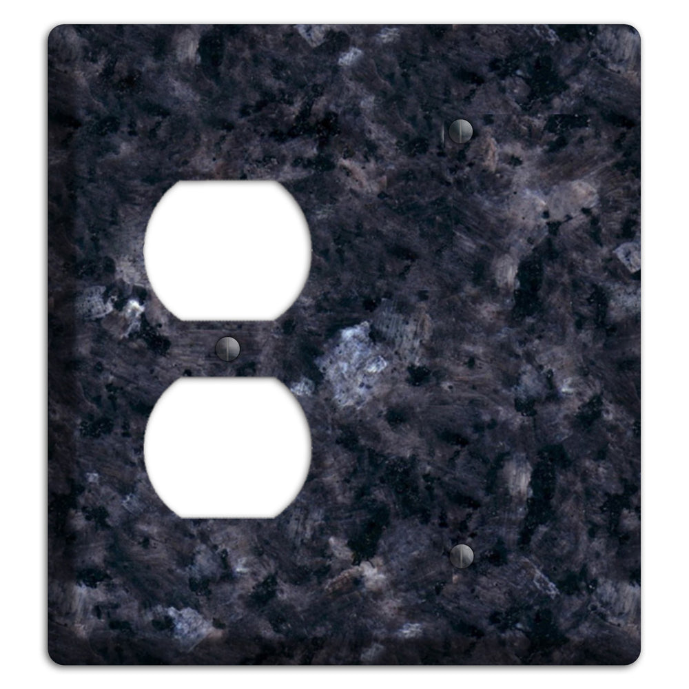 Blue Pearl Granite Duplex / Blank Wallplate